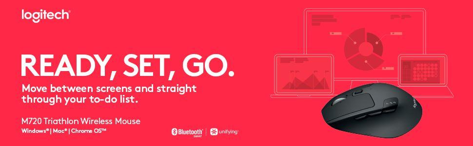 wireless mouse, Bluetooth, Unifying mouse, optical mouse, triathlon, comfortable mouse