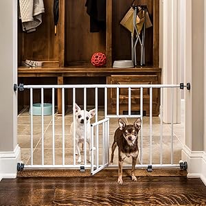 dog gate with door amazon