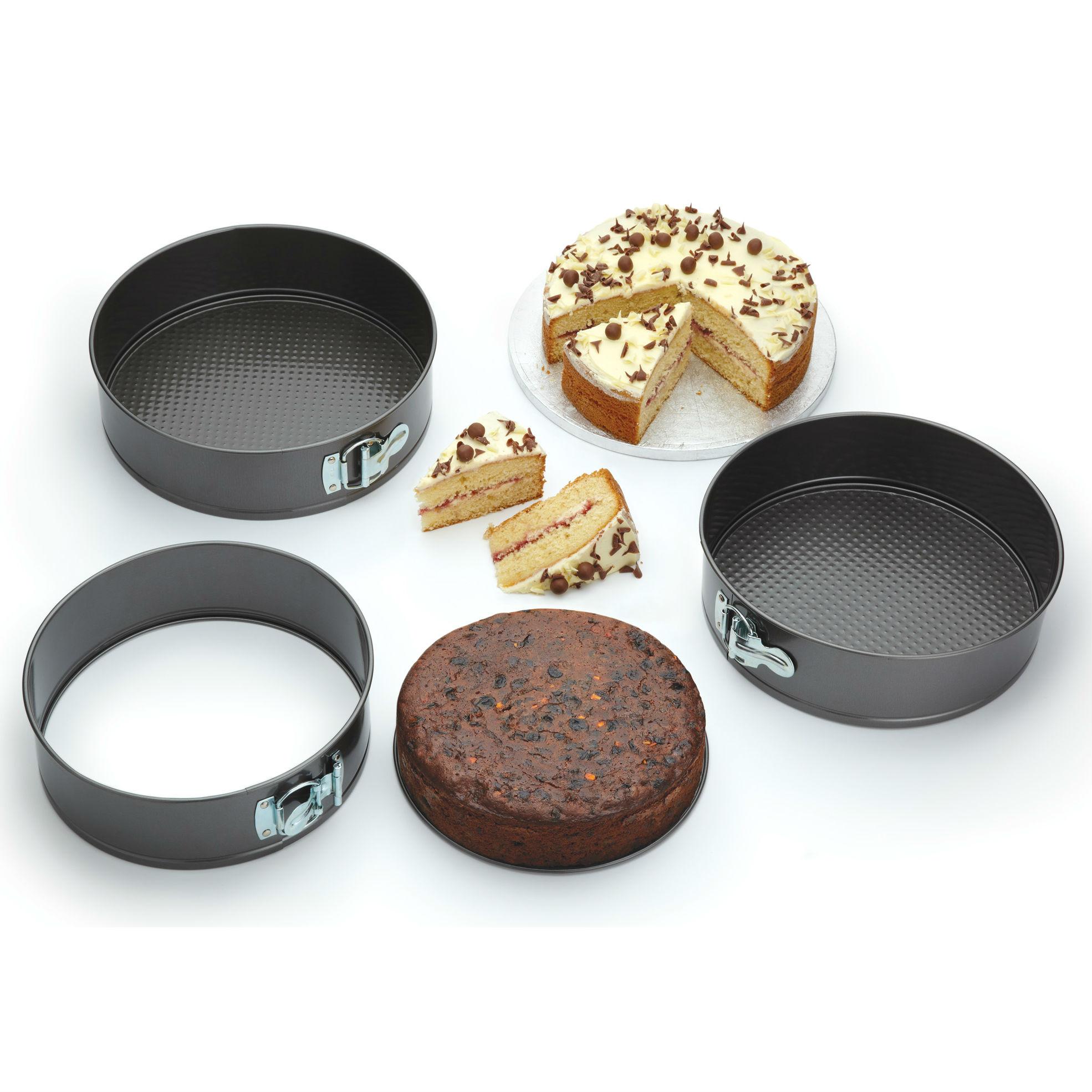 KitchenCraft NonStick Springform Cake Tins (Set of 3), 22 x 24 x 26 cm Amazon.co.uk Kitchen