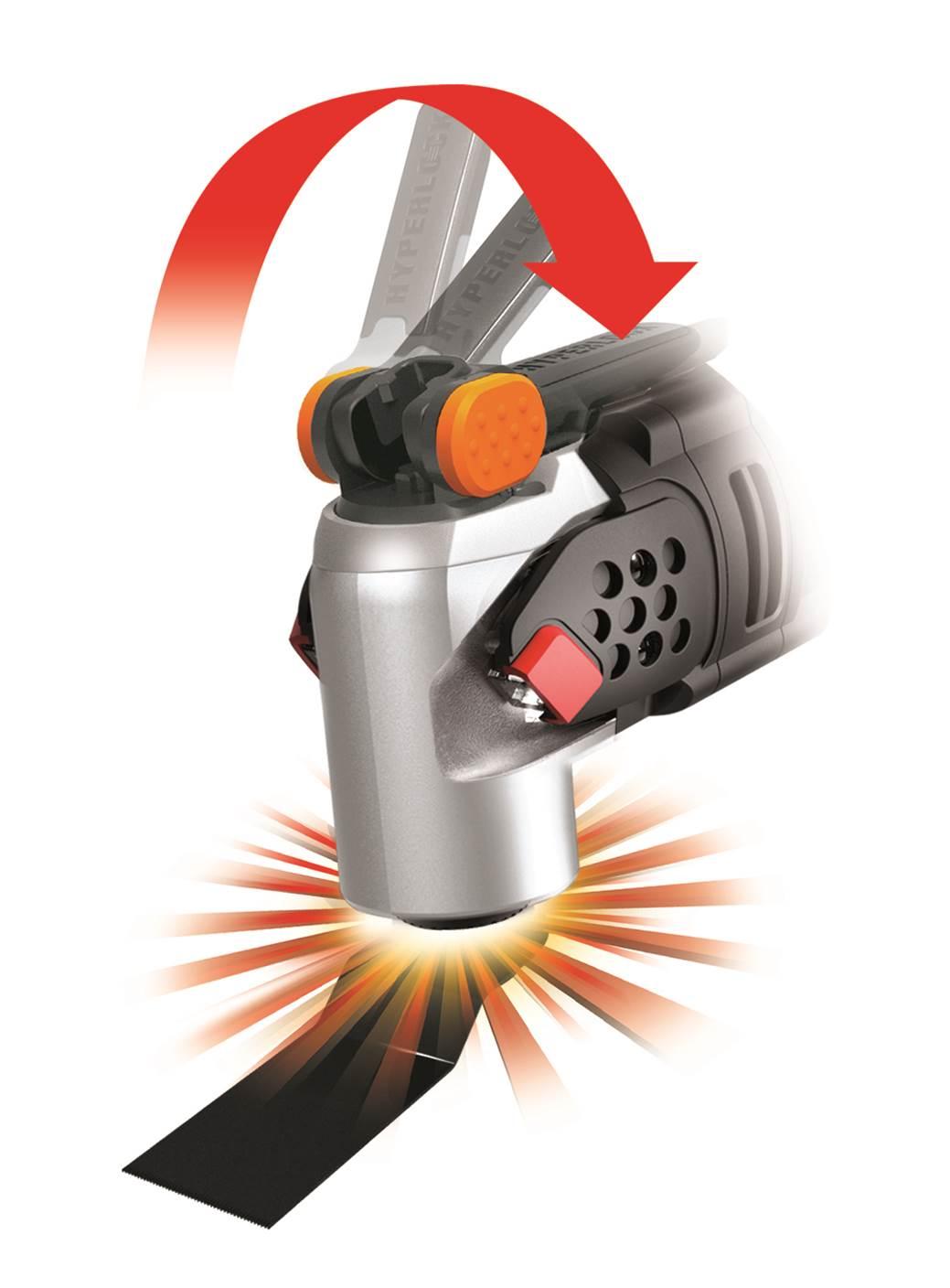 WORX WX681 F50 450W Sonicrafter MultiTool Oscillating Tool with 40