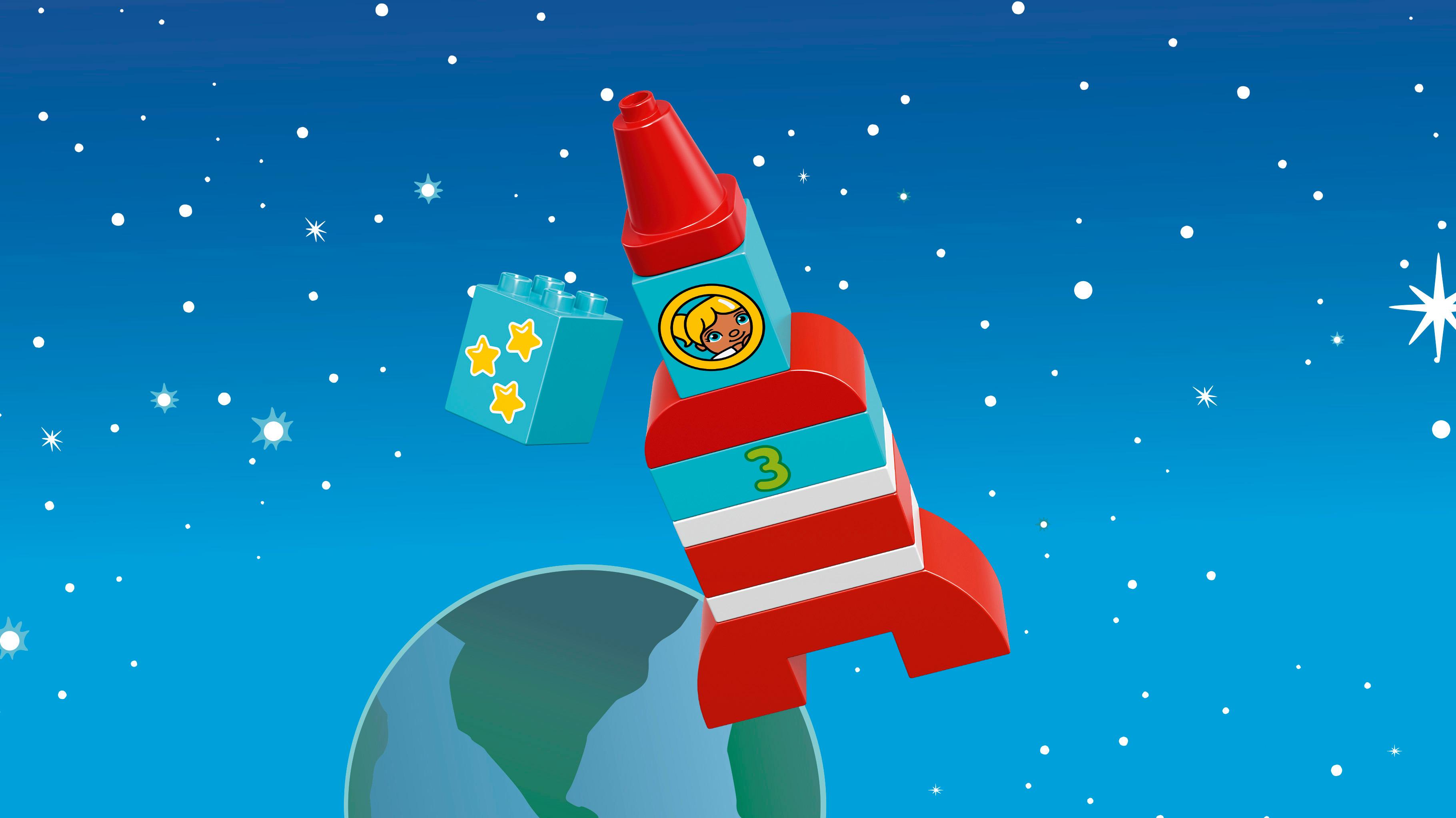 LEGO 10815 Duplo My First My First Rocket Playset: Amazon.co.uk: Toys ...