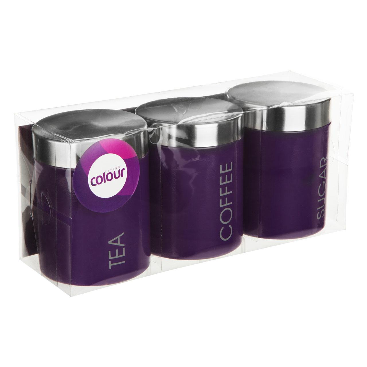 Premier Housewares Liberty Tea, Coffee and Sugar Canisters Set of 3