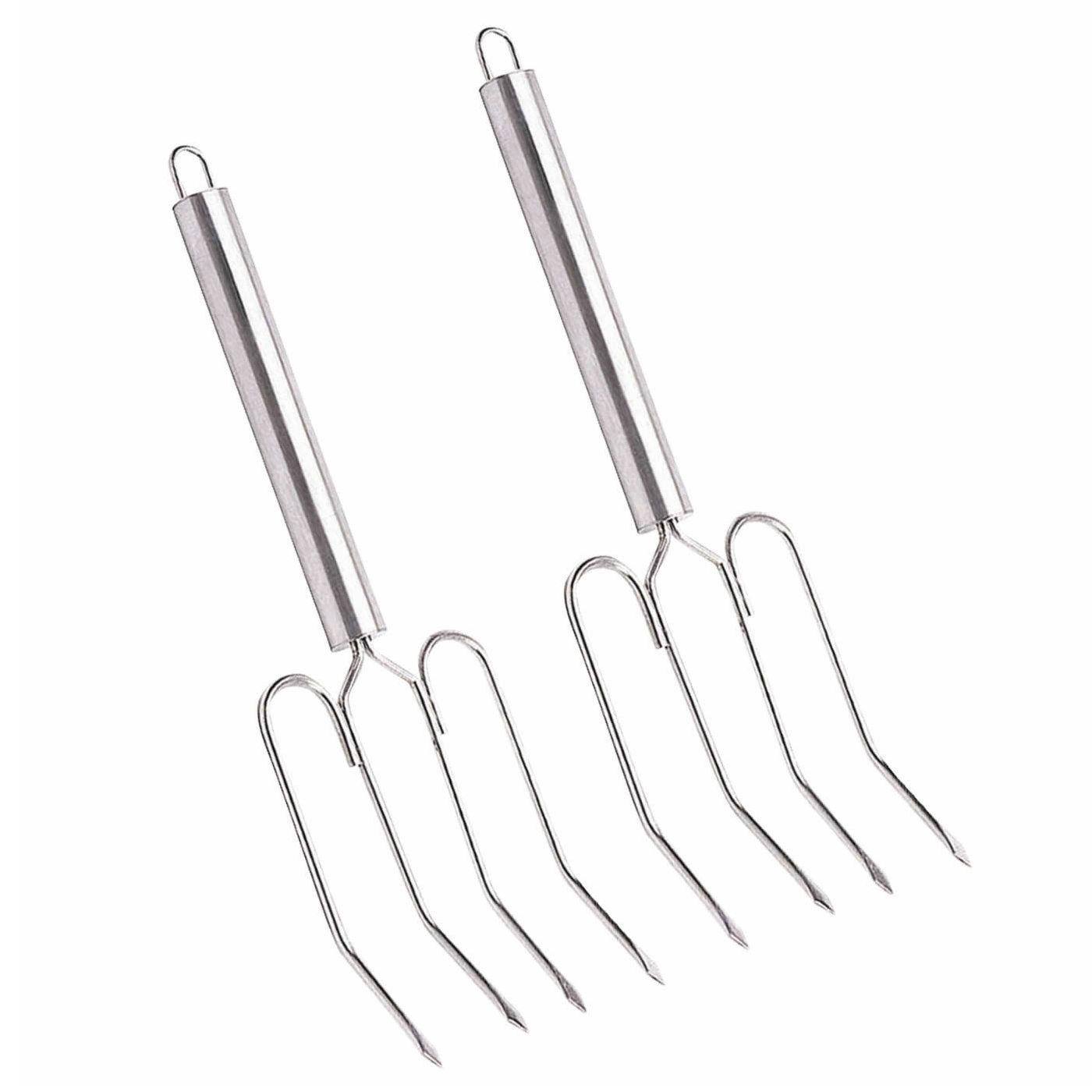 MasterClass Stainless Steel Meat Lifting Forks (Set of 2) Amazon.co.uk