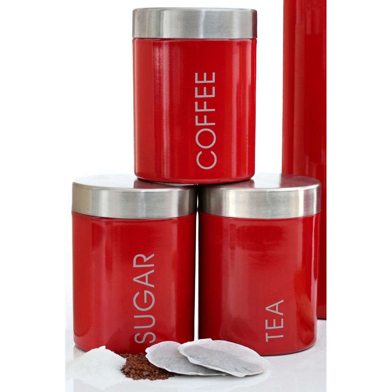 Premier Housewares Liberty Tea, Coffee and Sugar Canisters Set of 3