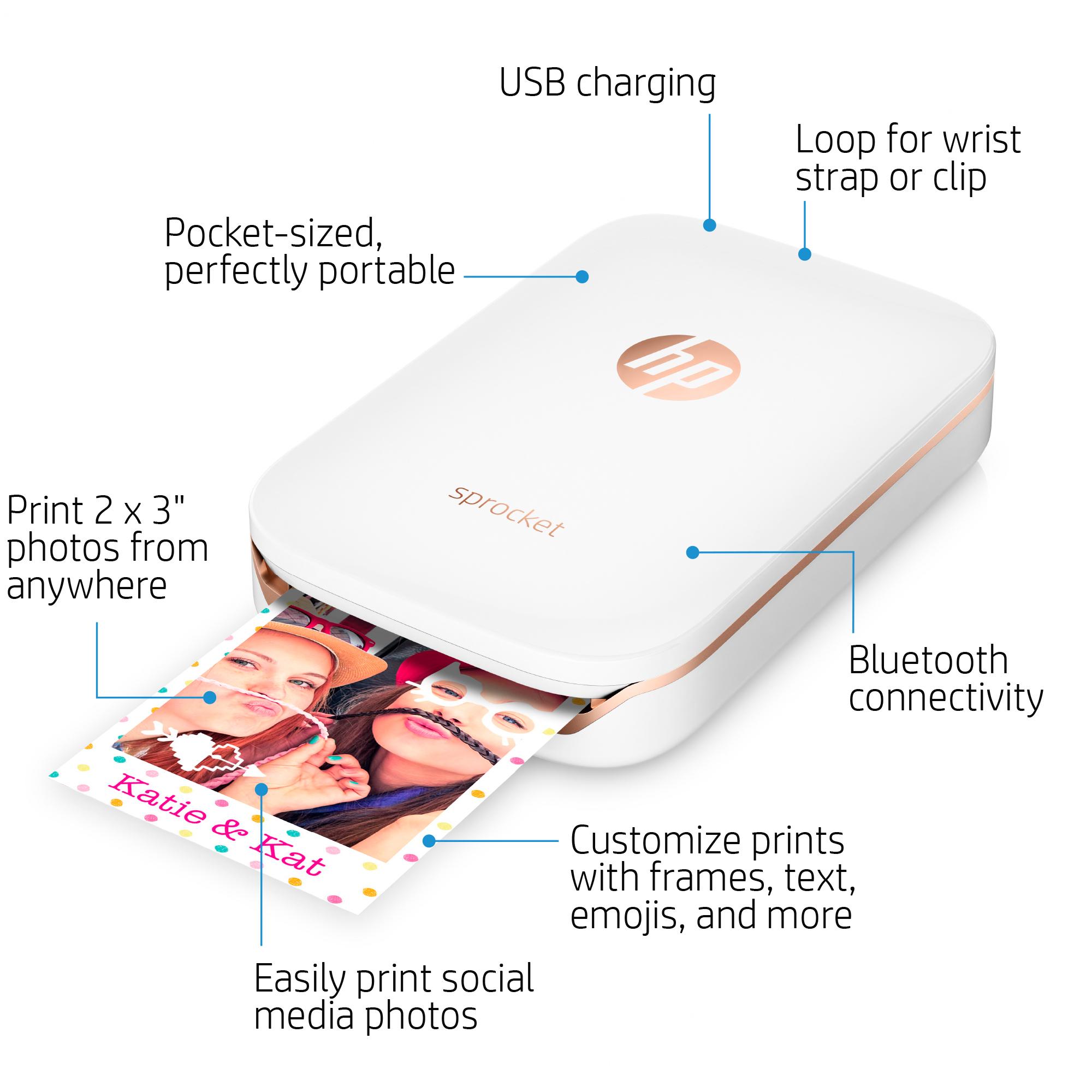 HP Sprocket Photo Printer Black Amazon.co.uk Computers & Accessories