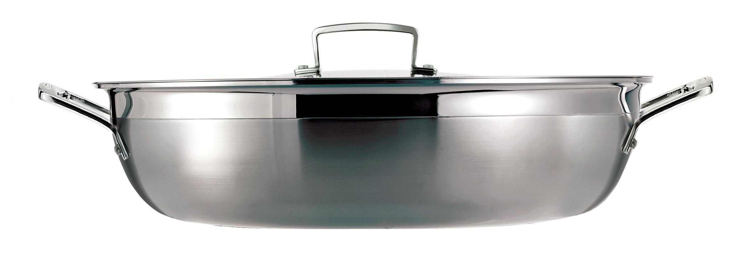 Le Creuset 3Ply Stainless Steel Shallow Casserole 30 cm Amazon.co.uk Kitchen & Home