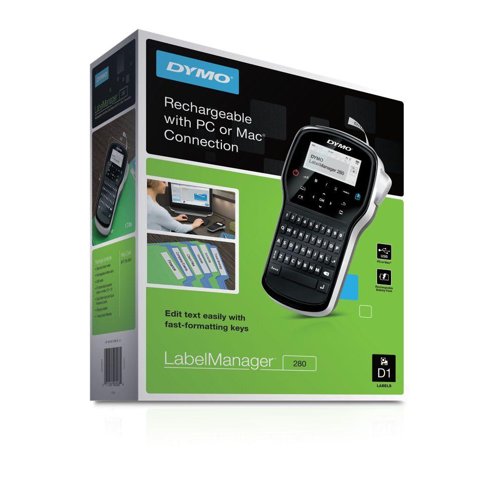 Dymo S0968960 Label Manager 280 Handheld Label Maker Qwerty Keyboard