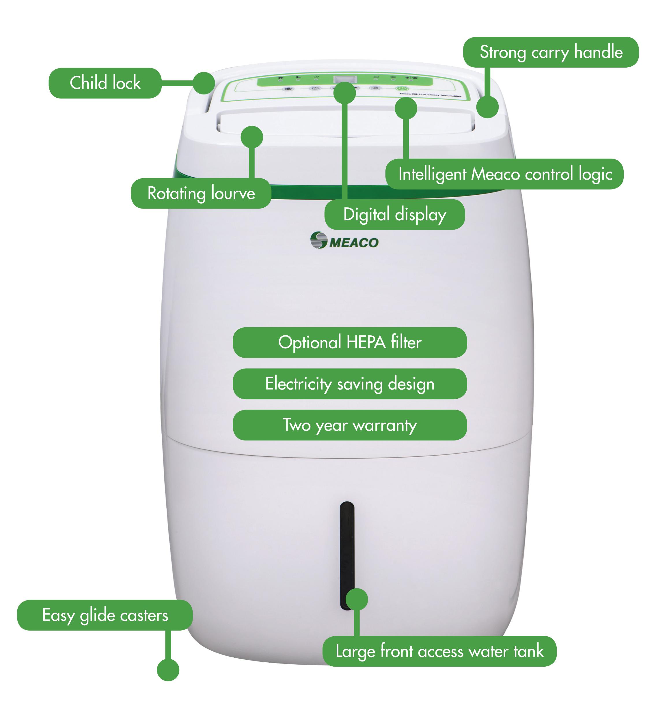 Meaco 20L Low Energy Dehumidifier Amazon.co.uk Kitchen & Home