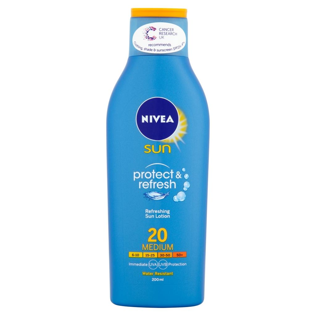 Nivea Sun Protect and Refresh Refreshing Sun Lotion Medium SPF 20 200