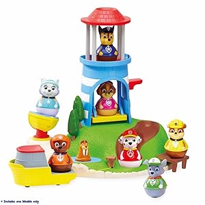 set of 6 paw patrol weebles wobble toys