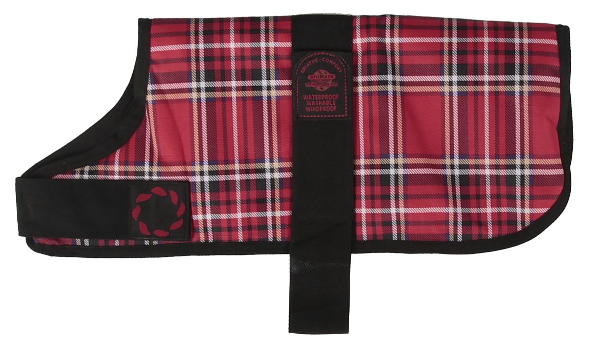 Outhwaite Padded Tartan Dog Coat, 14inch, Red Amazon.co.uk Pet Supplies