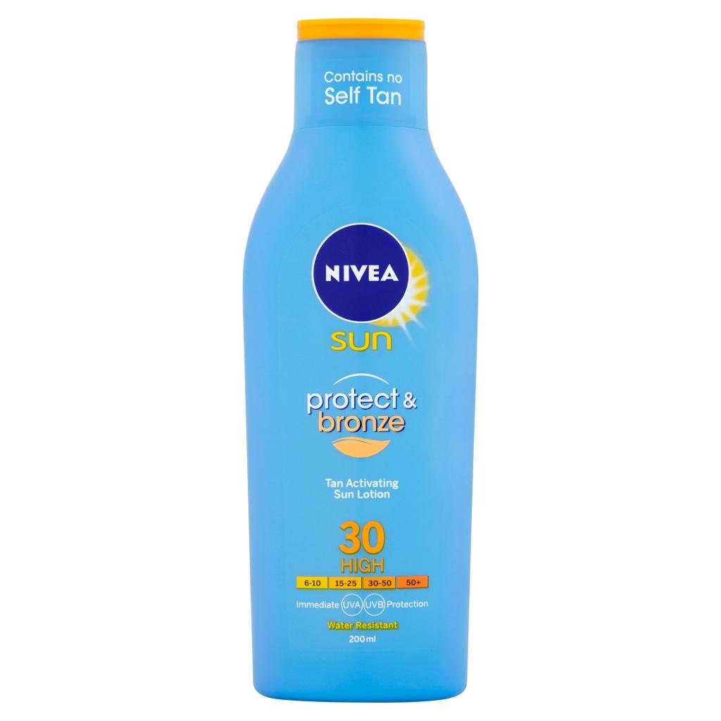 Nivea Sun Protect and Bronze Tan Activating Sun Lotion High SPF 30200 ml Amazon.co.uk Beauty