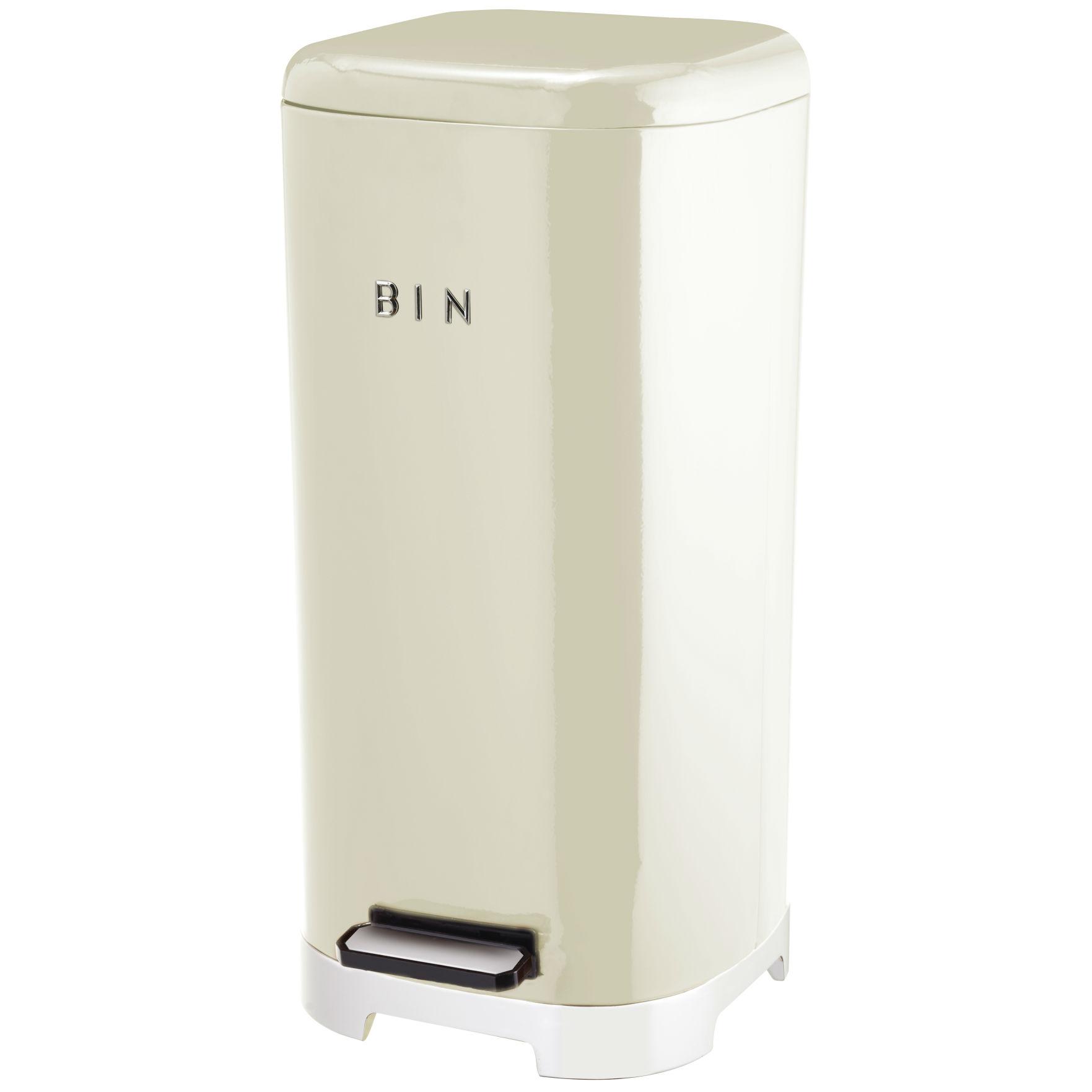 KitchenCraft Lovello SoftClose Metal Kitchen Pedal Bin, 30 L (6.5 gal