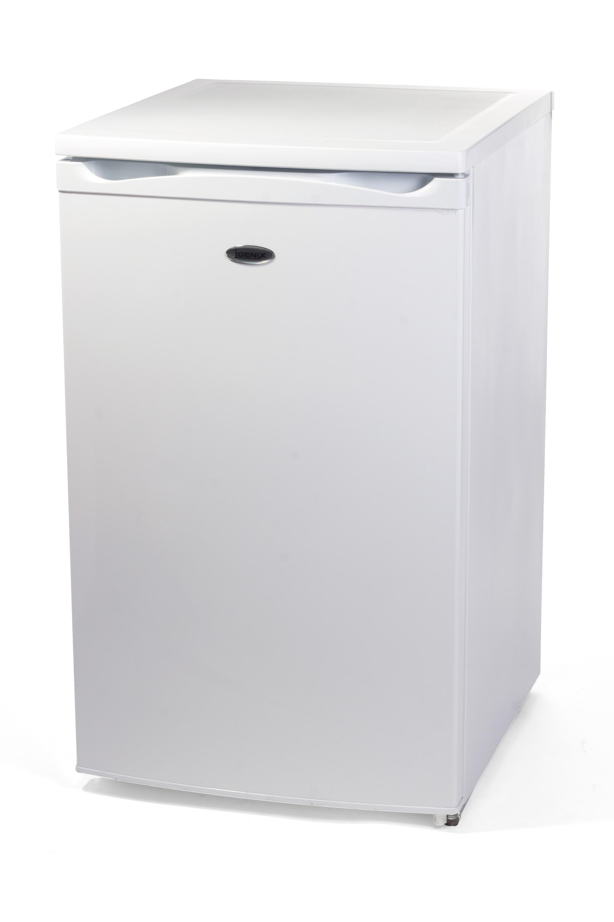 Igenix IG350R Wide Freestanding Under Counter Fridge with Ice Box, 1 Adjustable Glass Shelf and