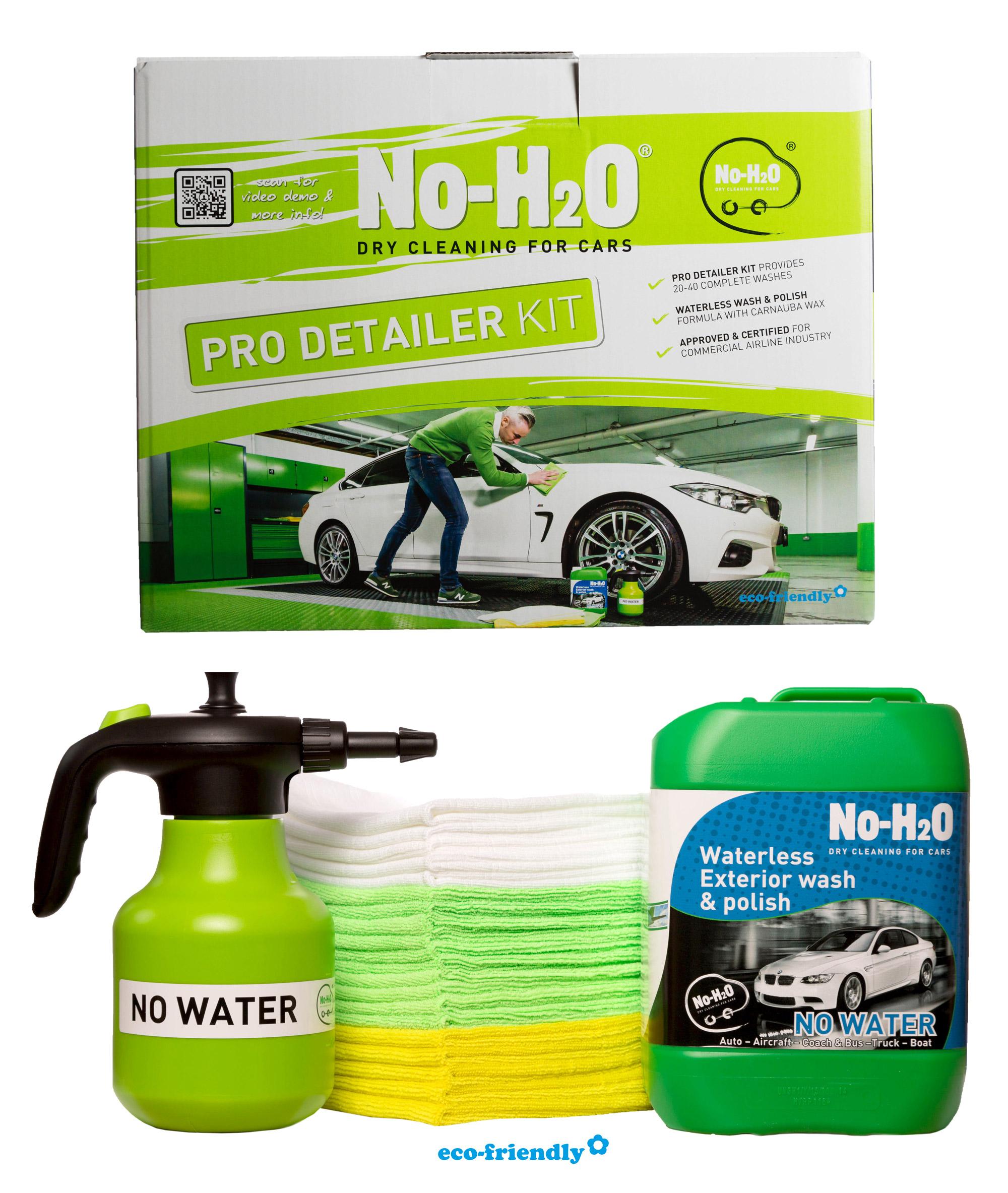 NoH2O Pro Detailer Kit including 5L Waterless wash & Polish + 1.25L