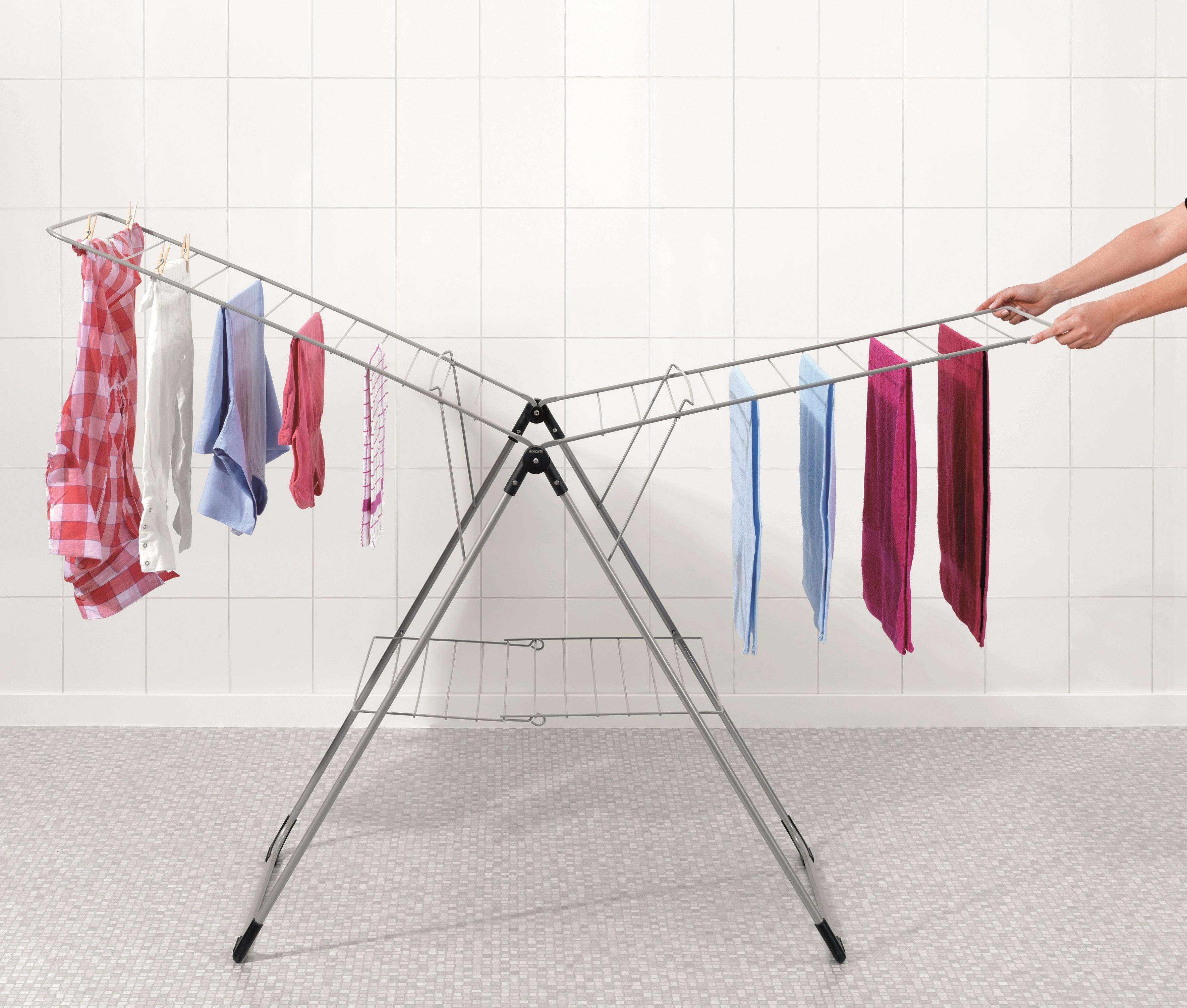 Brabantia TModel Foldable Indoor Clothes Airer, 20 m Grey Brabantia
