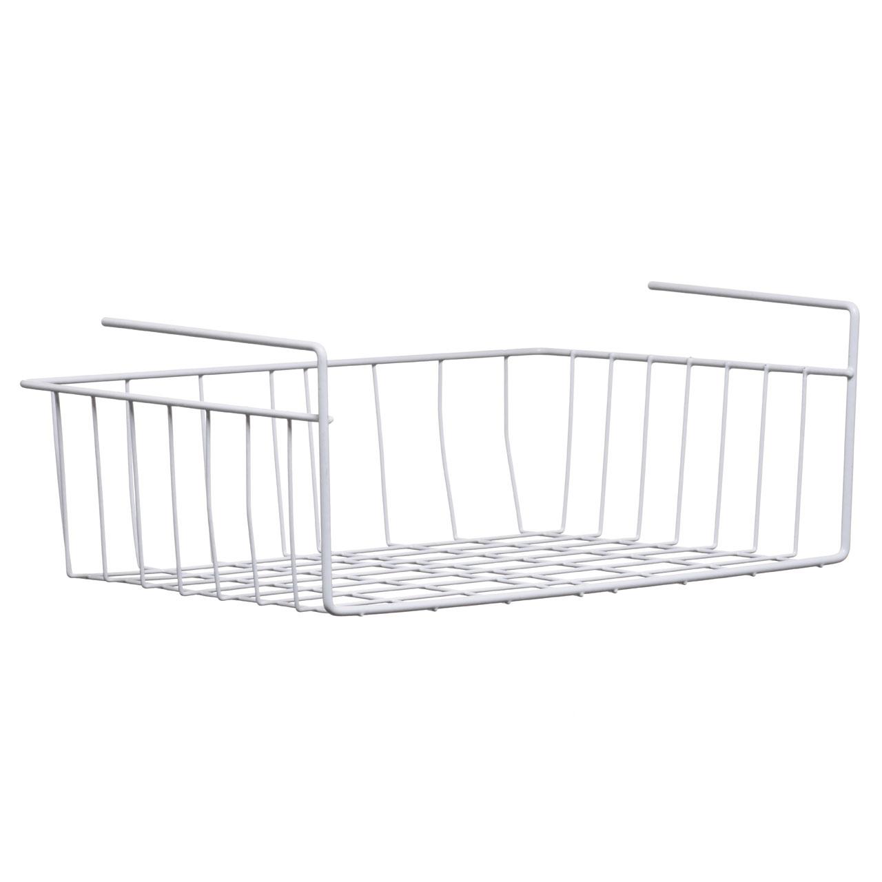 Premier Housewares Under Shelf Storage Basket, 39 cm White Amazon.co