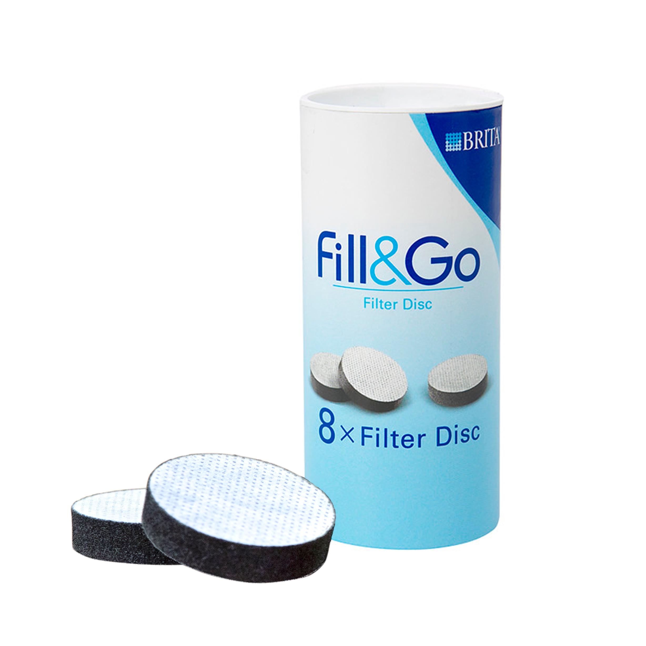 BRITA FillandGo Water Filter Bottle with 4 Filter Discs Blue Amazon