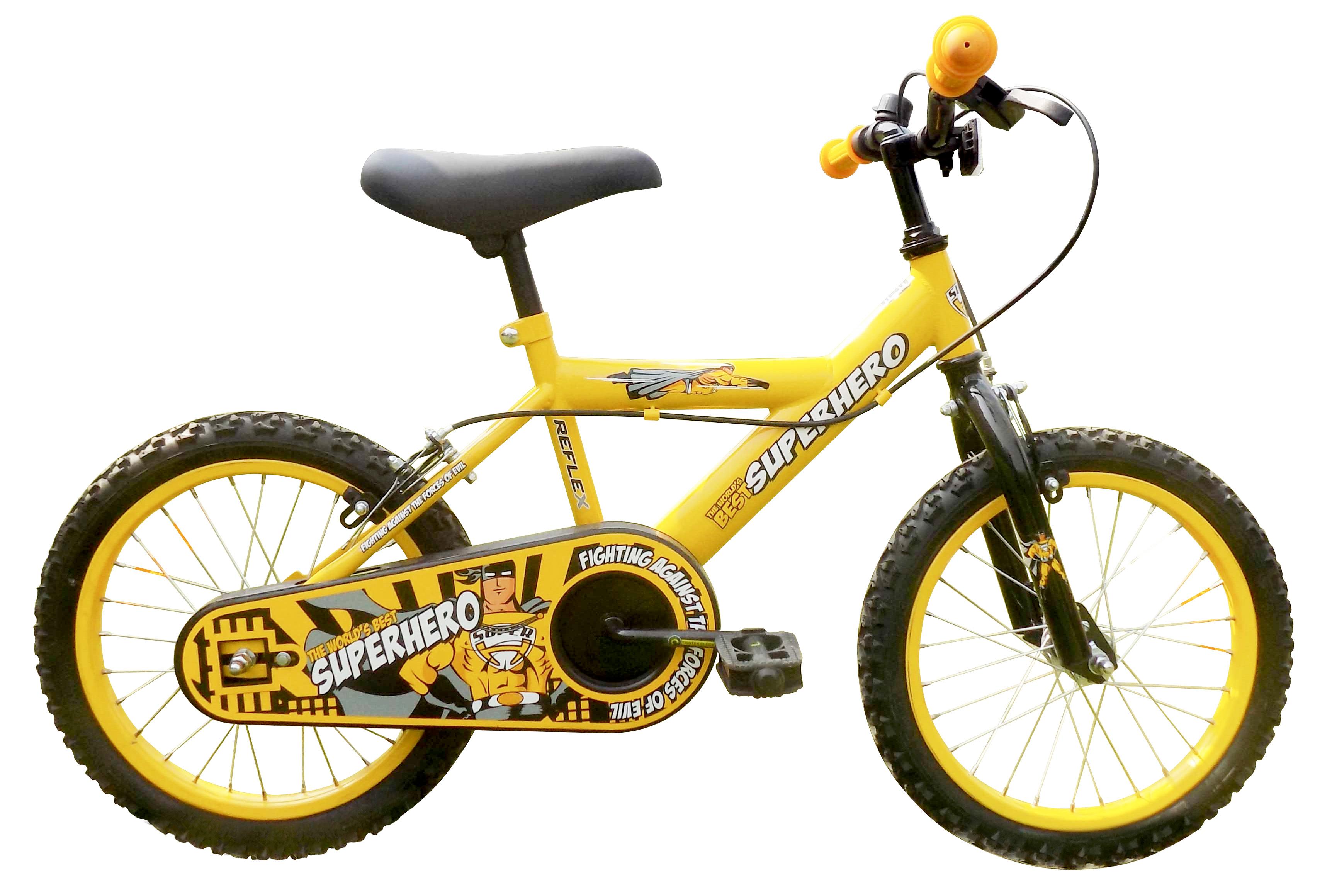 Reflex Boy's Super Hero Bike Yellow/Black, Size 16 Amazon.co.uk