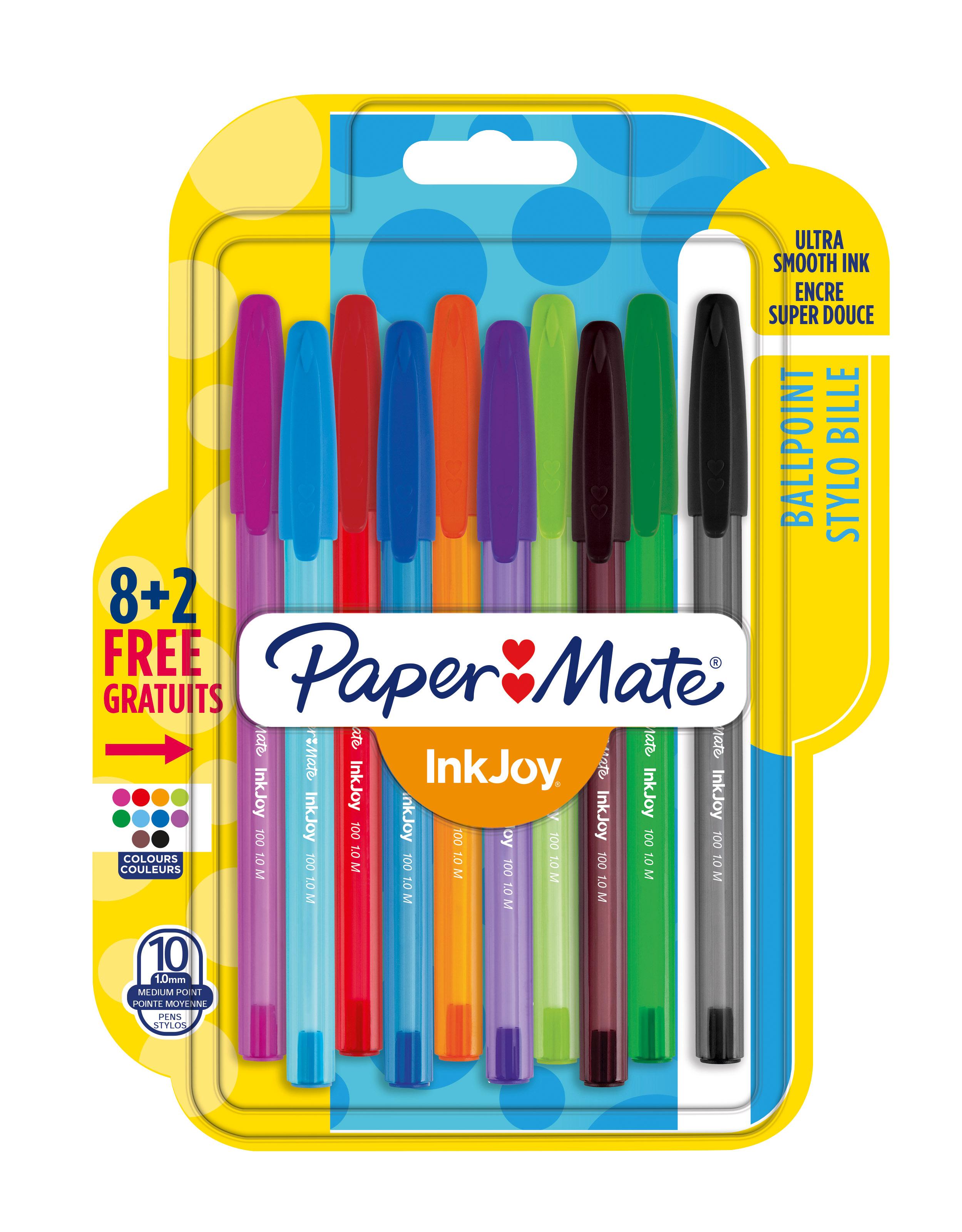 PaperMate InkJoy 100 CAP Capped Ball Pen with 1.0 mm Medium Tip