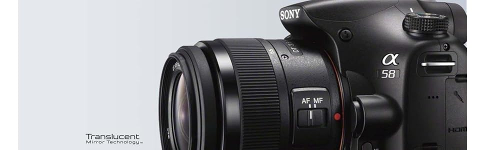 Sony, Alpha A58, Translucent Mirror Interchangeable Lens Camera, 18-55mm Lens