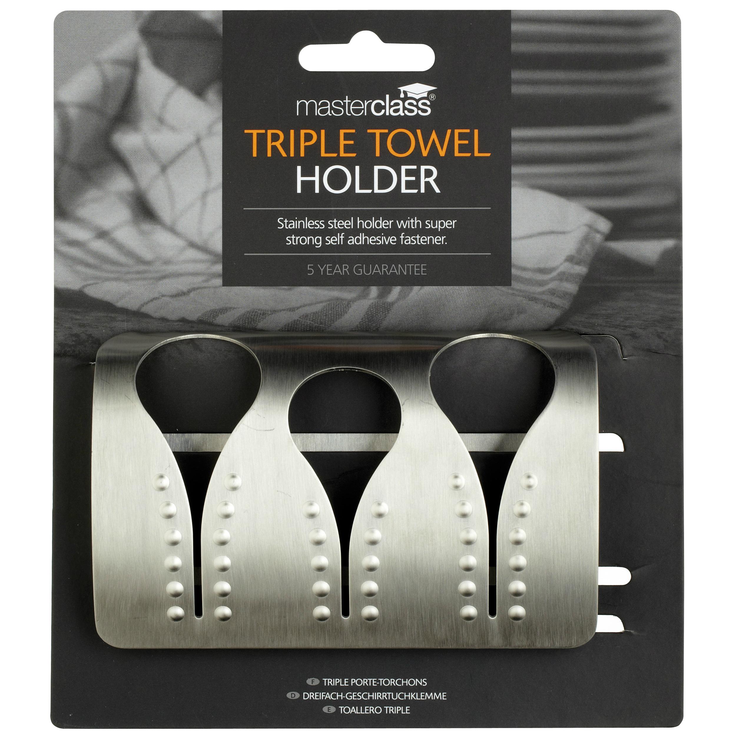 Master Class Professional Stainless Steel Triple Towel Holder Amazon