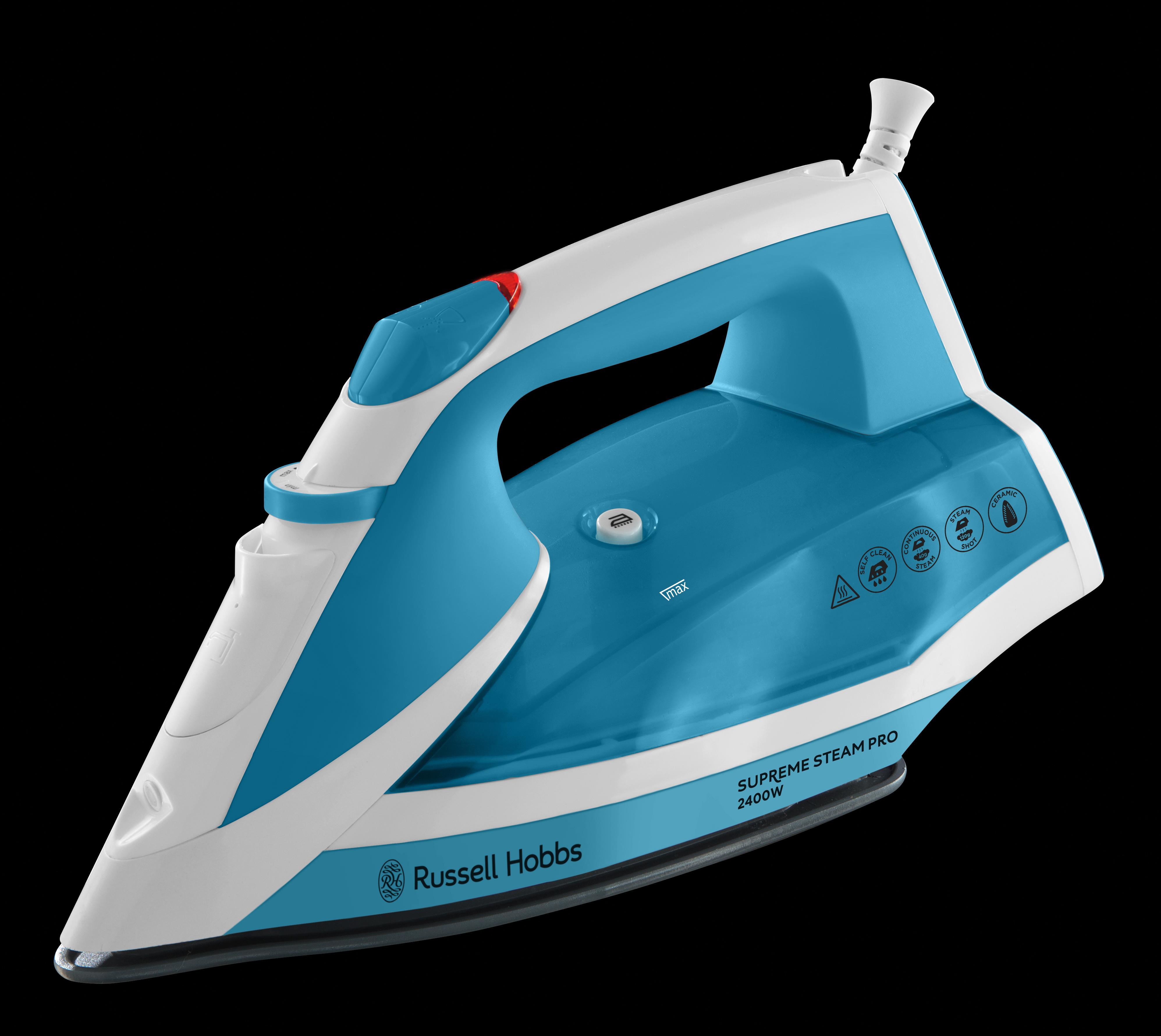 Russell Hobbs Supreme Steam Traditional Iron 23050, 2400 W White/Blue