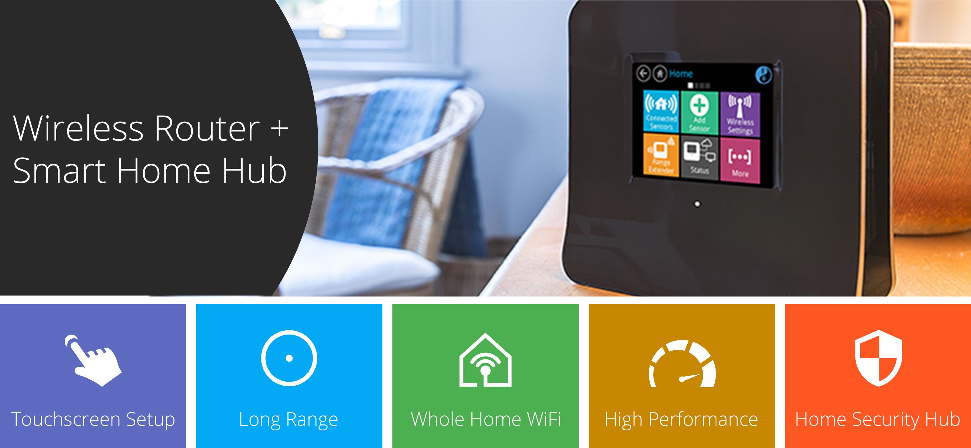 Securifi Almond 2015 (3 Minute Setup) Long Range Touchscreen Wireless