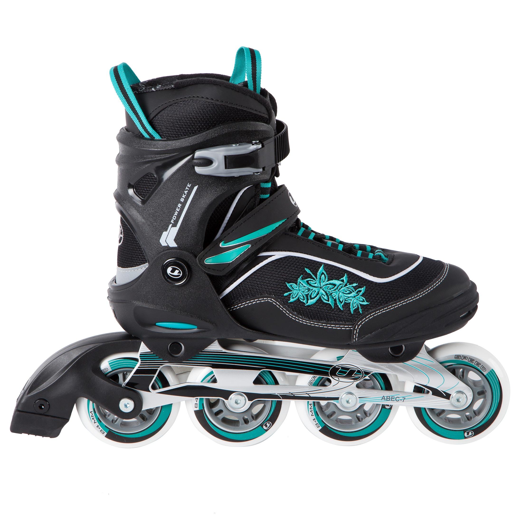 Ultrasport Women's Roller Blades UTurn Black/Turquoise, Size 40