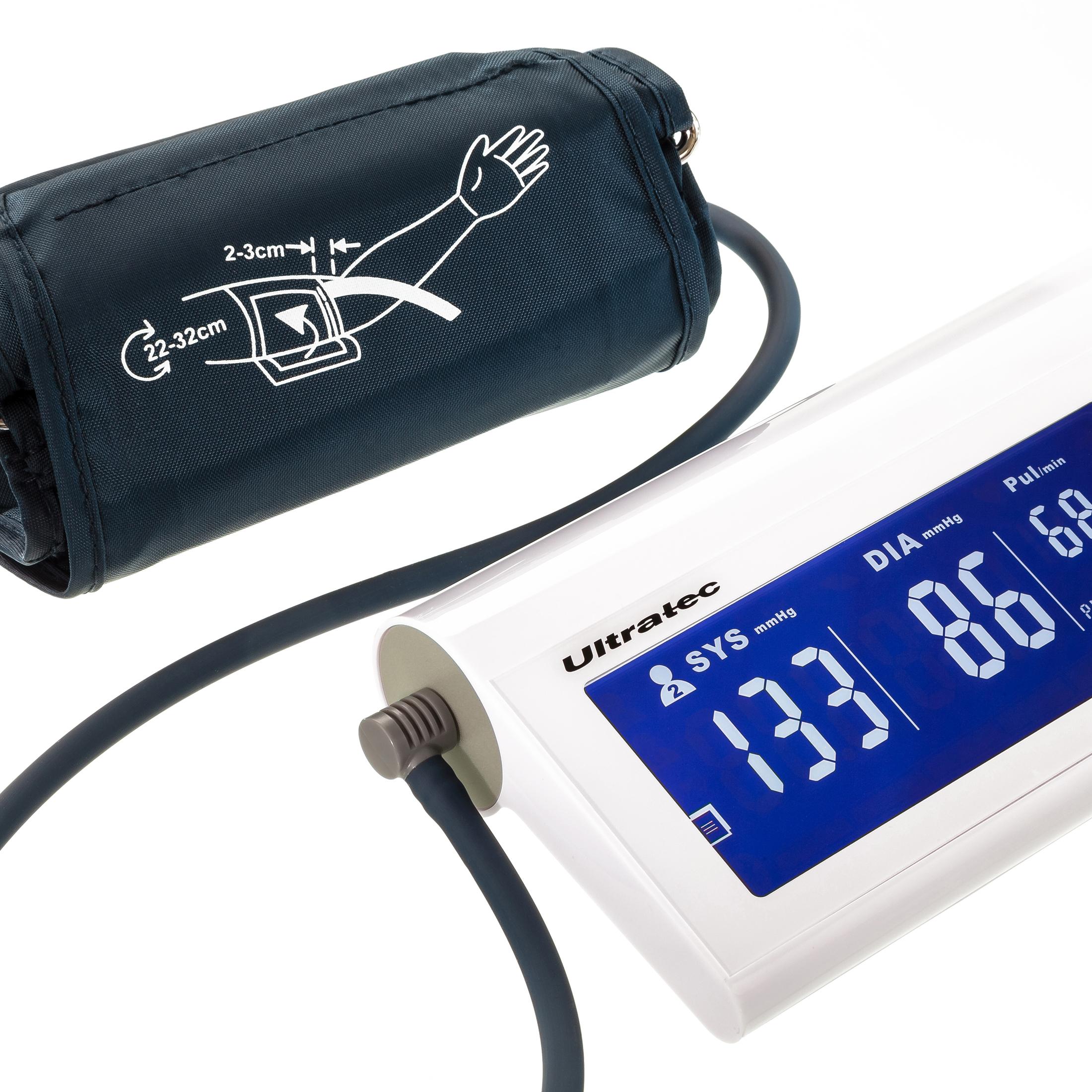 Ultratec Helping Hands Blood Pressure Gauge, Smart Blood Pressure Monitor, Suitable For 2 Users