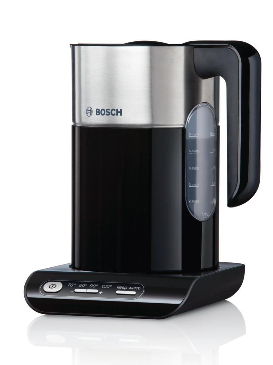 Bosch TWK8633 Styline Collection Cordless Jug Kettle, 1.5 L Black