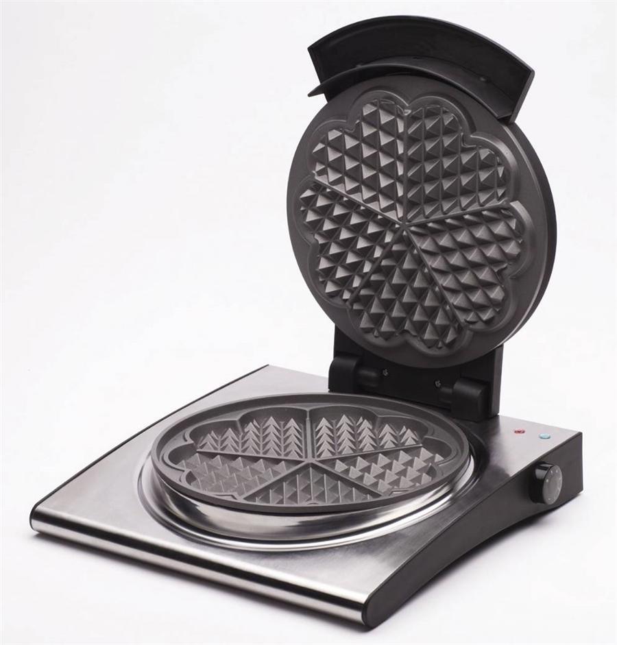AVIKEN Diamond Single Waffle Maker, 1000 Watt, Brushed Steel Amazon.co