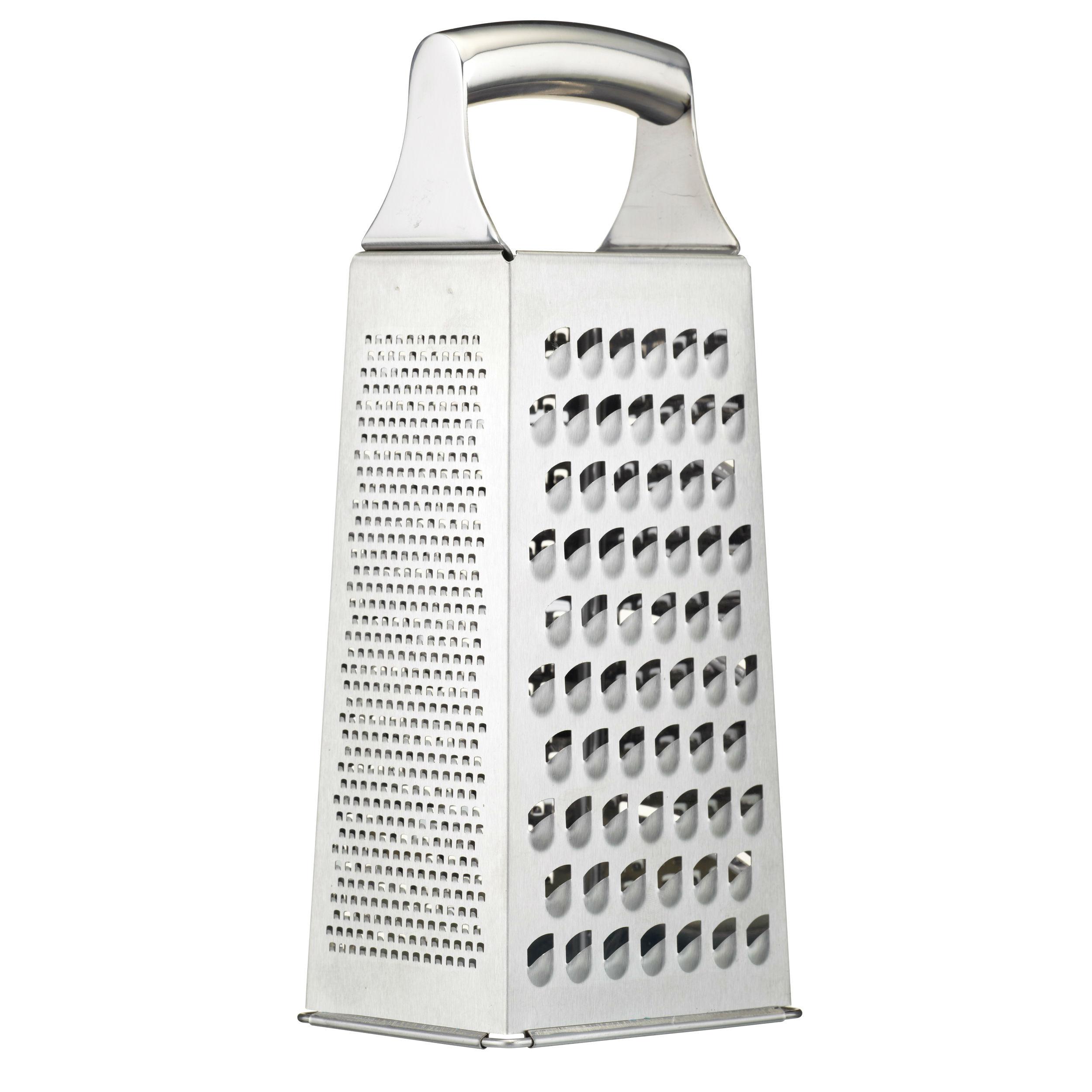 MasterClass AcidEtched Stainless Steel Box Grater with Handle, 24 cm