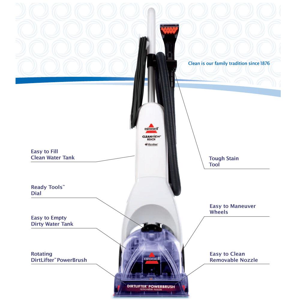 BISSELL 37Y8E Cleanview Reach Carpet Cleaner Upright Amazon.co.uk