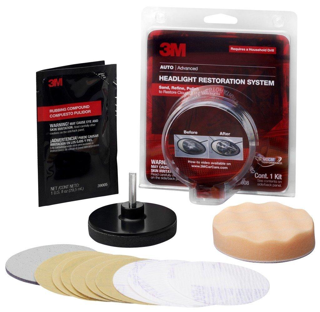 3M Headlight Lens Restoration Kit to Restore Dull/Faded/Discoloured