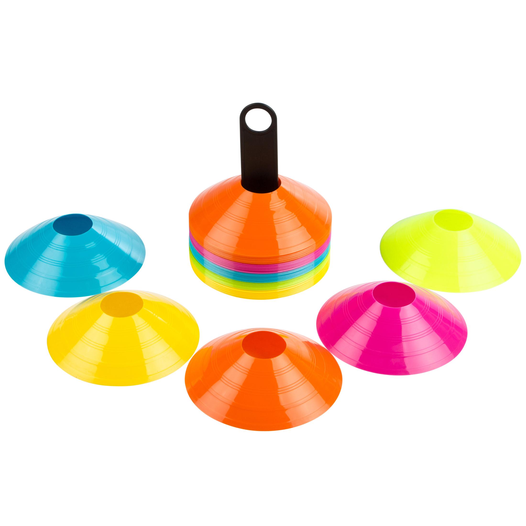 Ultrasport Marker Cones, Colourful Marker Cones for Tennis, Football