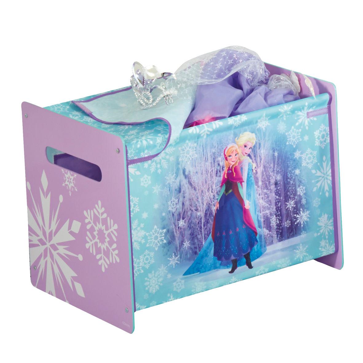 Disney Frozen HelloHome Frozen Cosytime Toy Box, Fabric^Wood, Purple