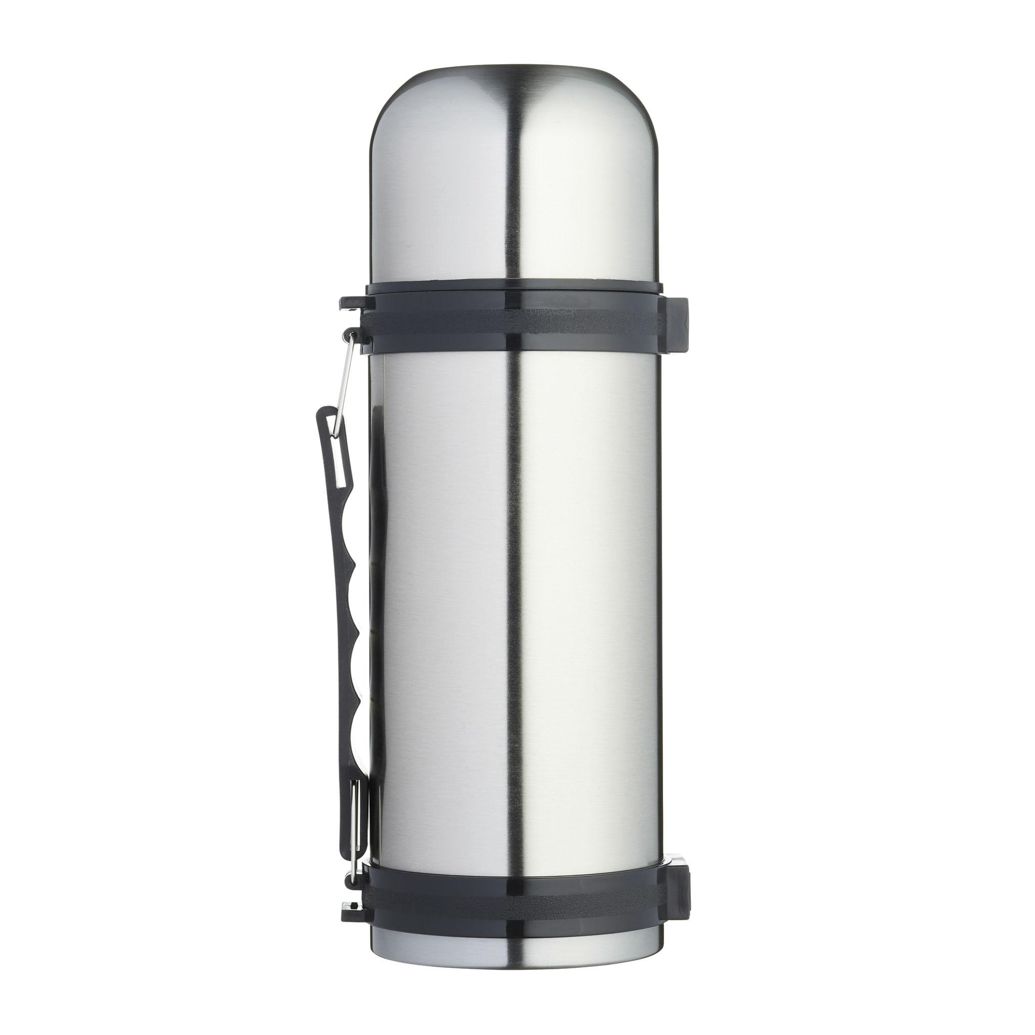 MasterClass Large Stainless Steel Vacuum Flask with Handle, 1.5 Litres ...