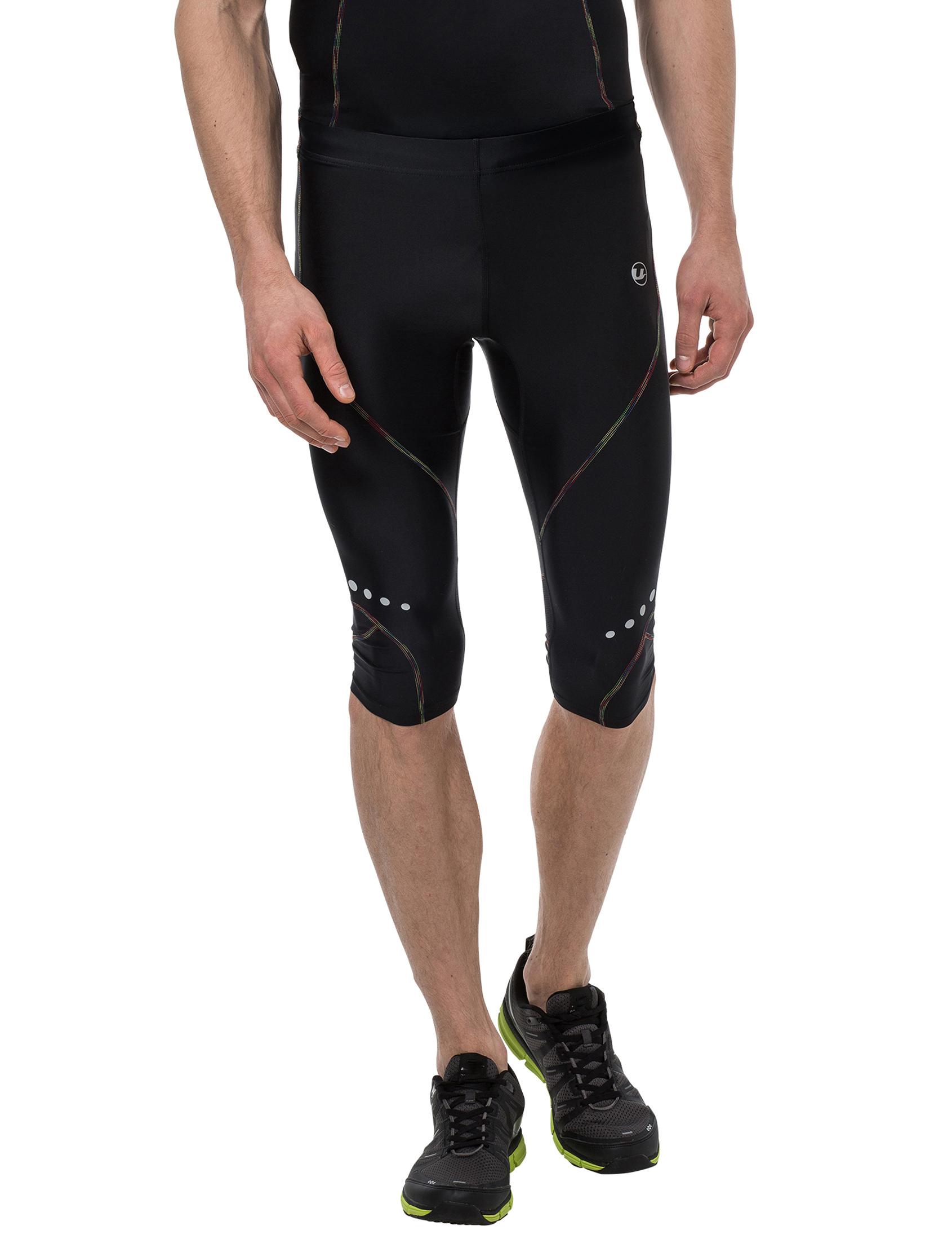 Ultrasport Men's Compression Pants Rainbow/Running Pants/Sport Pants, ¾