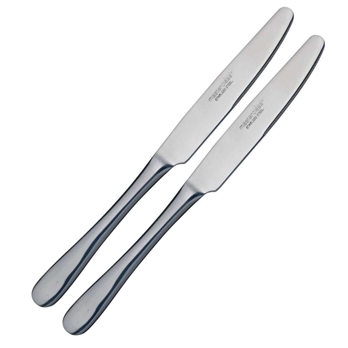 MasterClass Dinner Knives, Silver, Set of 2 Amazon.co.uk Kitchen & Home