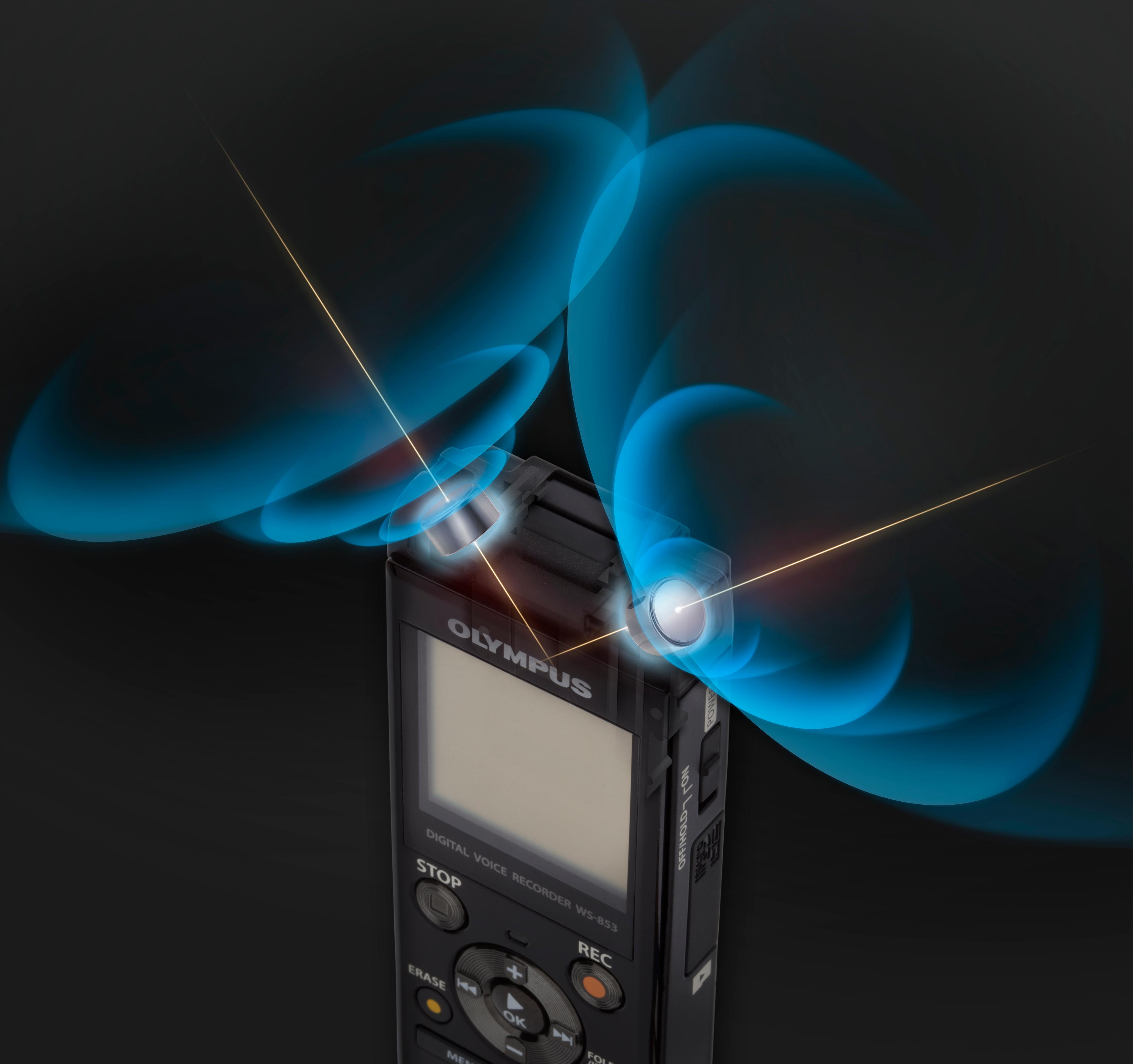 Olympus WS853 MP3 Digital Stereo Voice Recorder with 8 GB Flash Memory