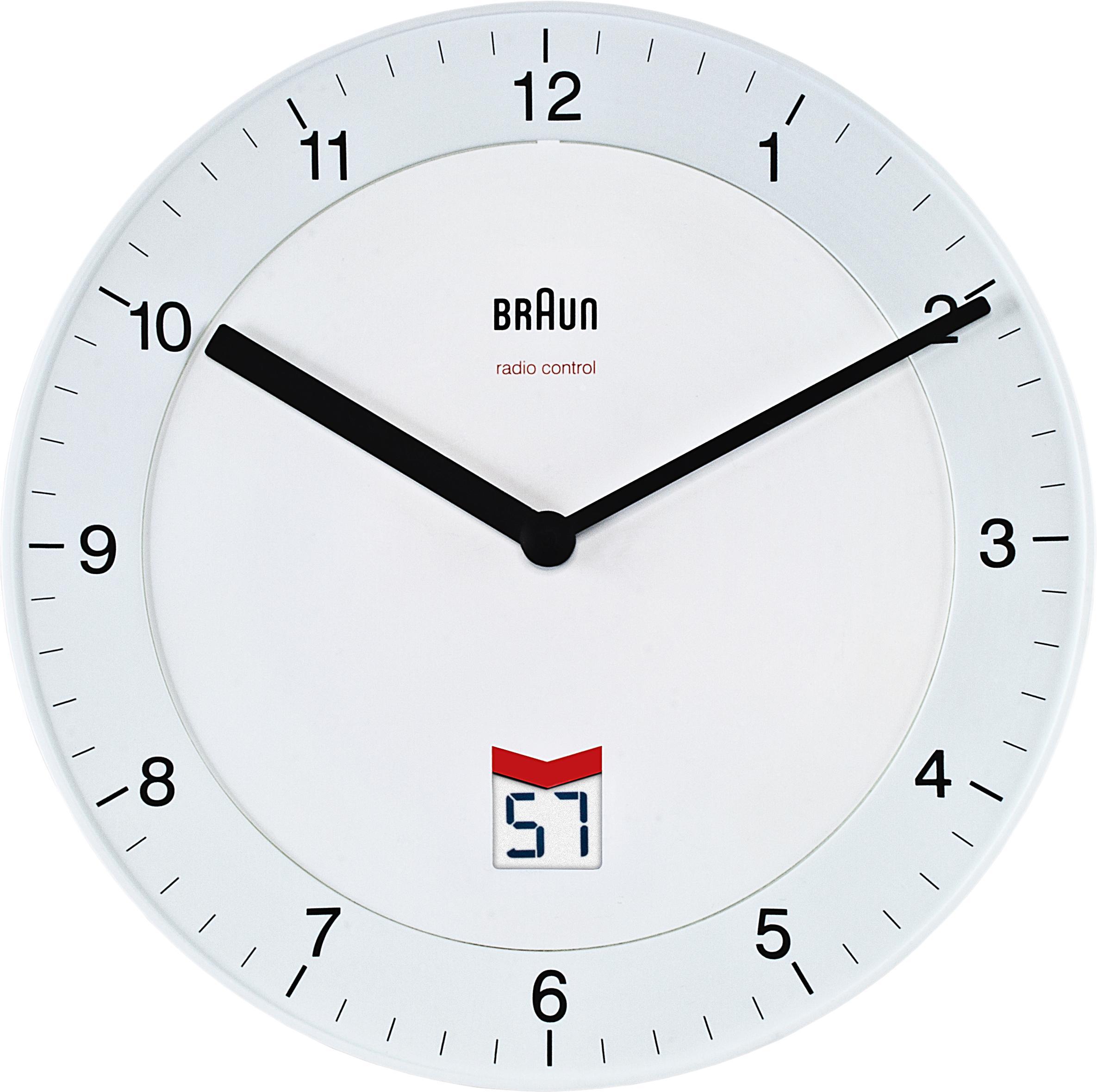 Braun Global Radio Controlled Wall Clock Black Amazon.co.uk Kitchen