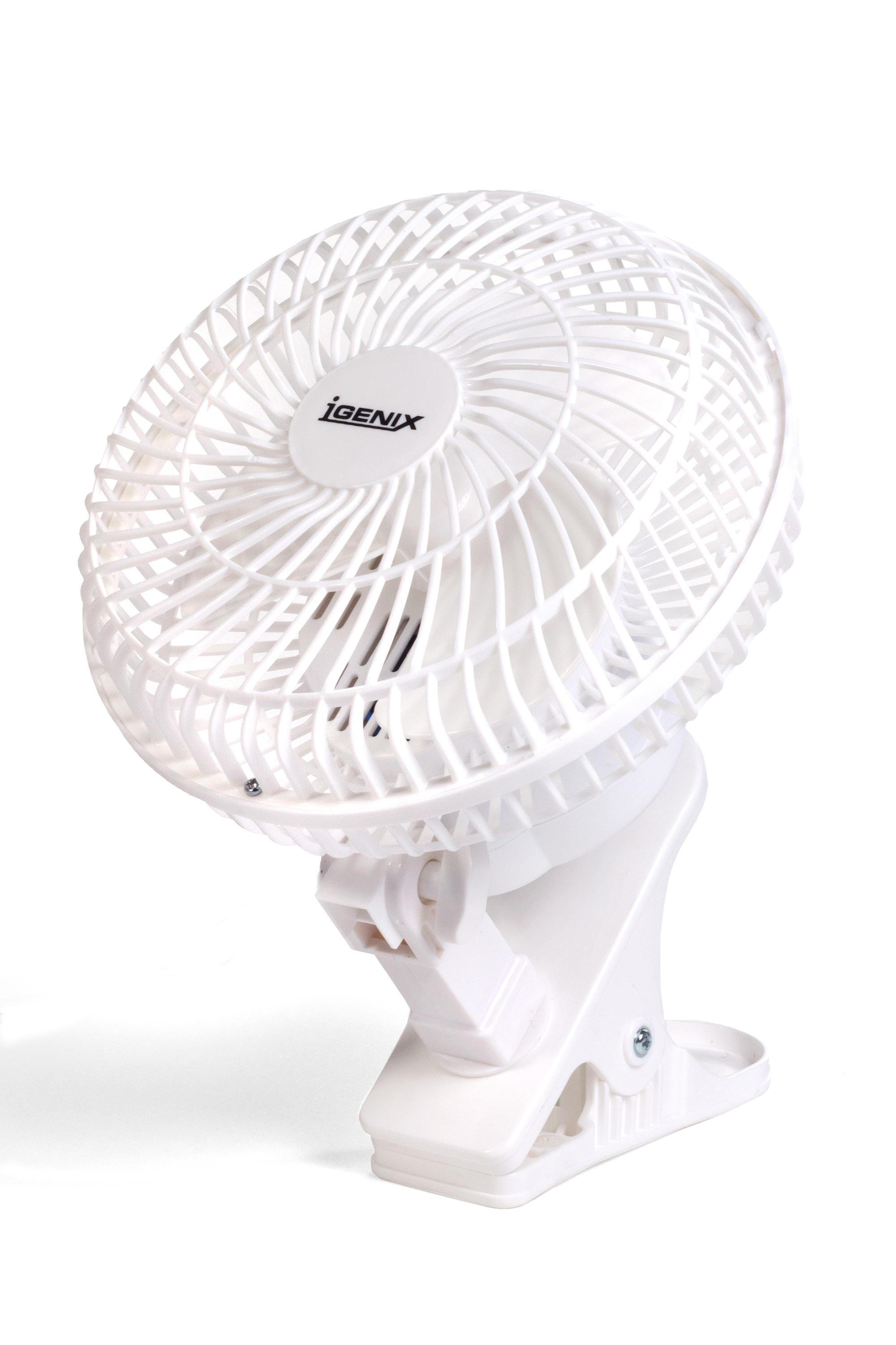 Igenix DF0006 Clip on Desk Fan, 6 Inch, 2 Speed, Quiet Operation, Ideal