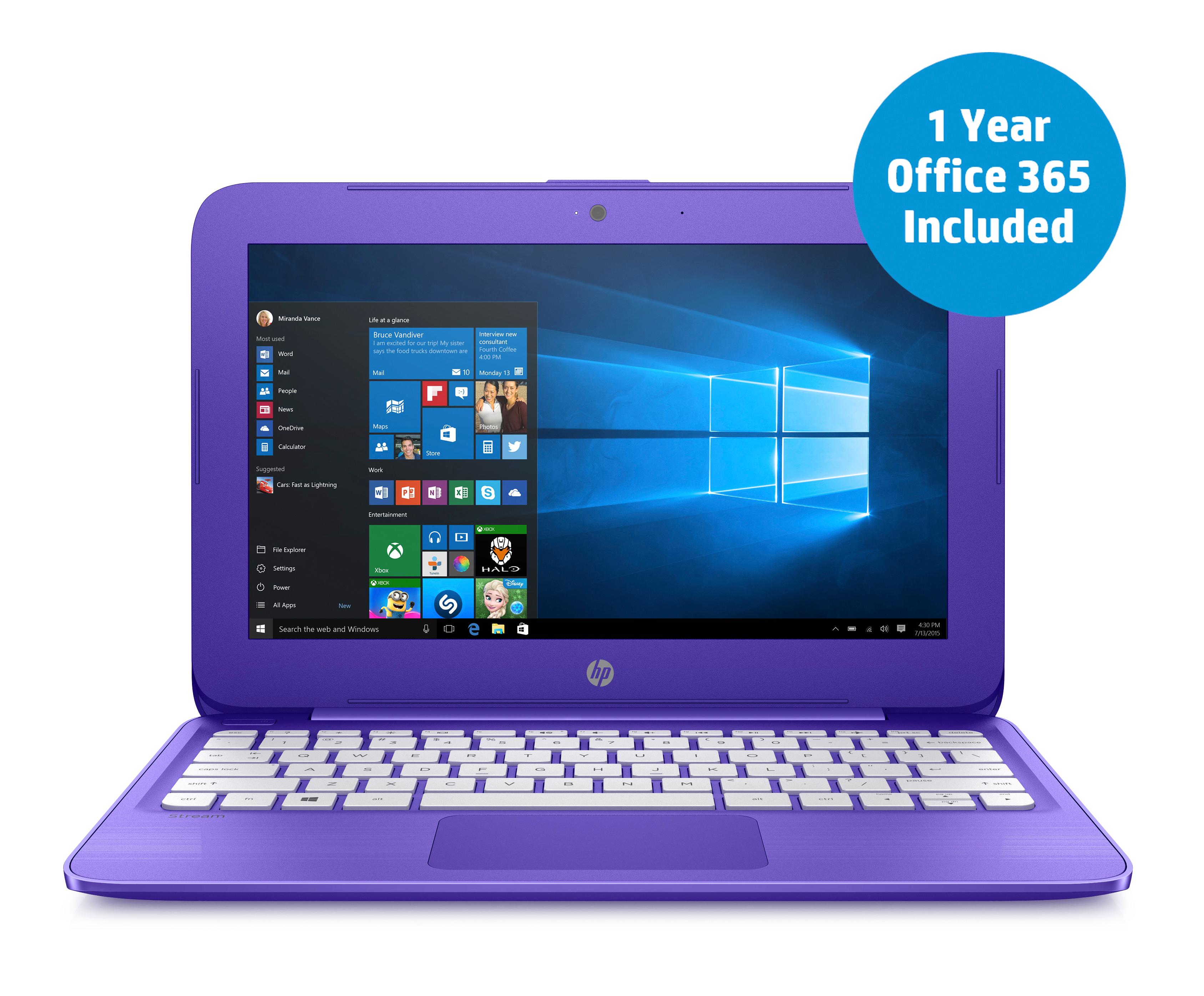 HP Stream 11y002na 11.6inch Laptop (Violet Purple) (Intel Celeron