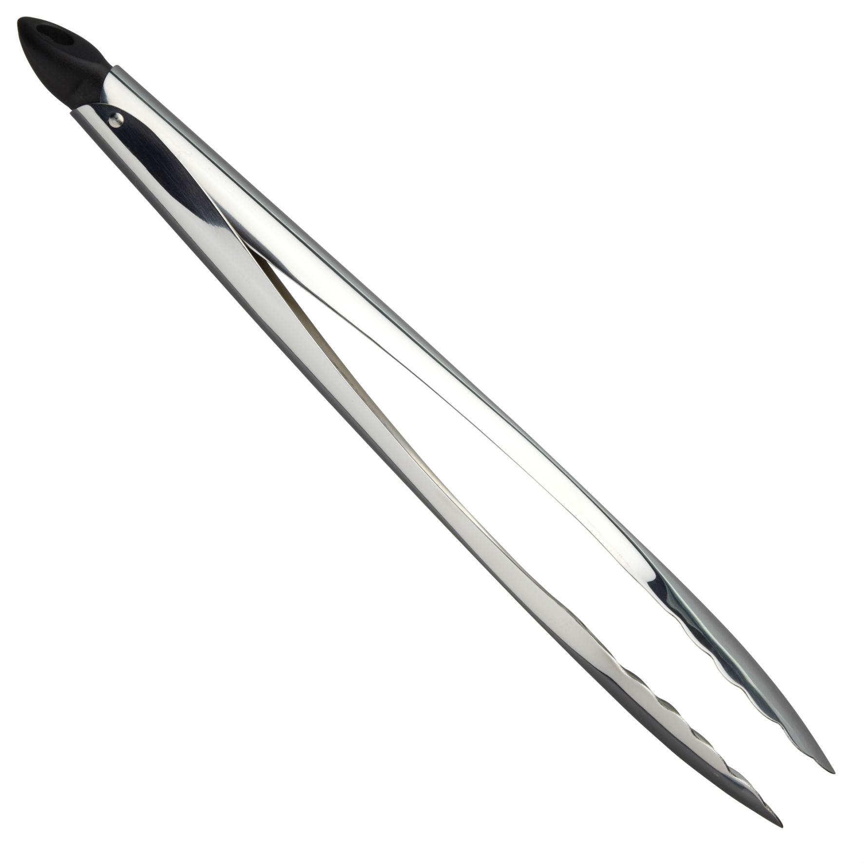 KitchenCraft MasterClass Stainless Steel Serving and Cooking Tongs, 34