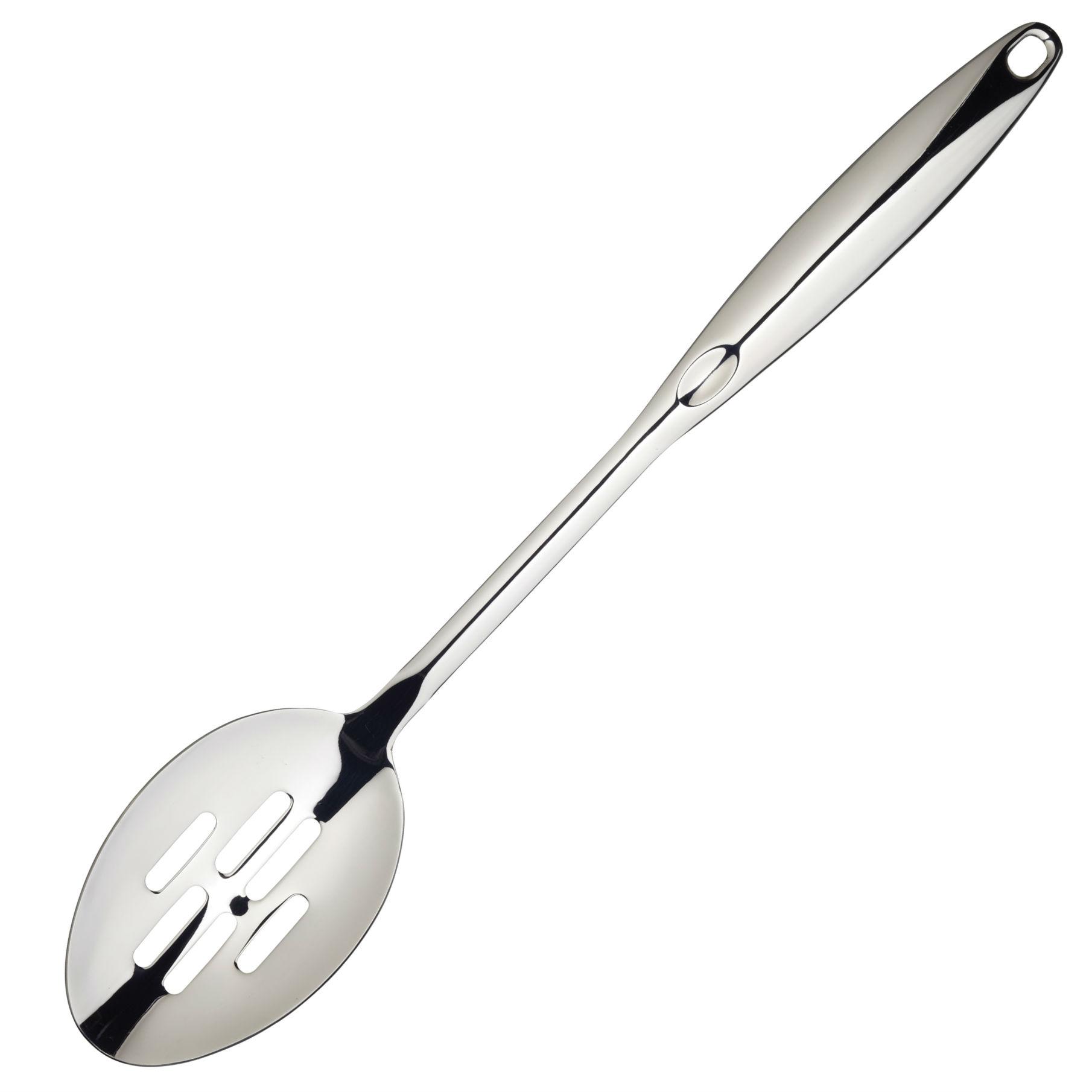 KitchenCraft Slotted Spoon Master Class of Stainless Steel, Silver, 14