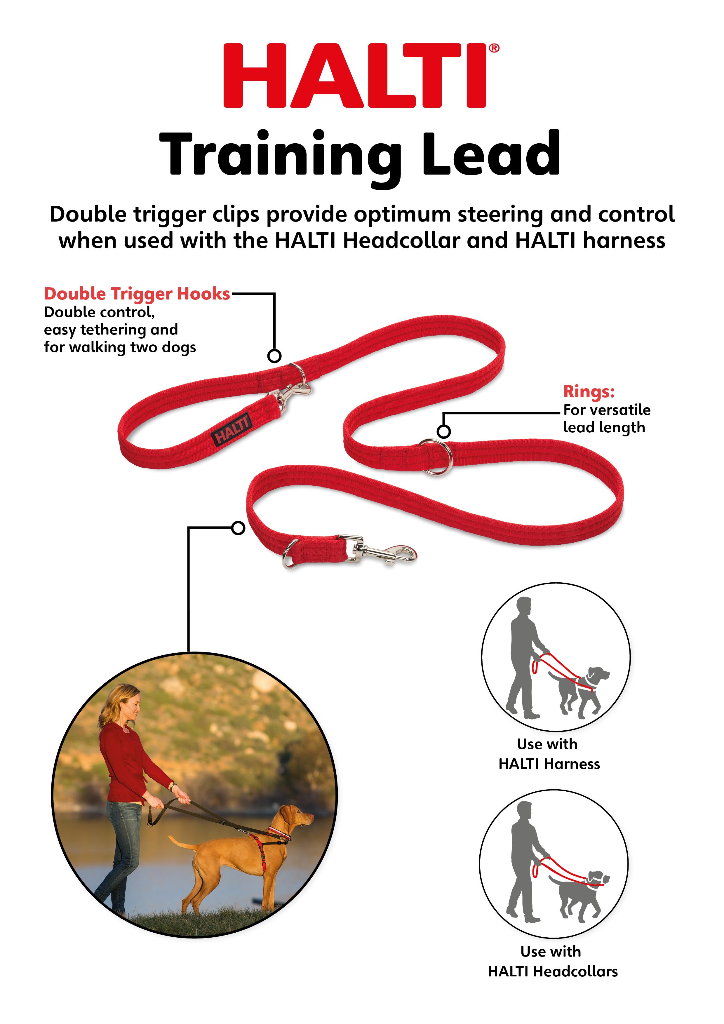 Halti Training Lead (6' 6"), Small, Red Amazon.co.uk Pet Supplies