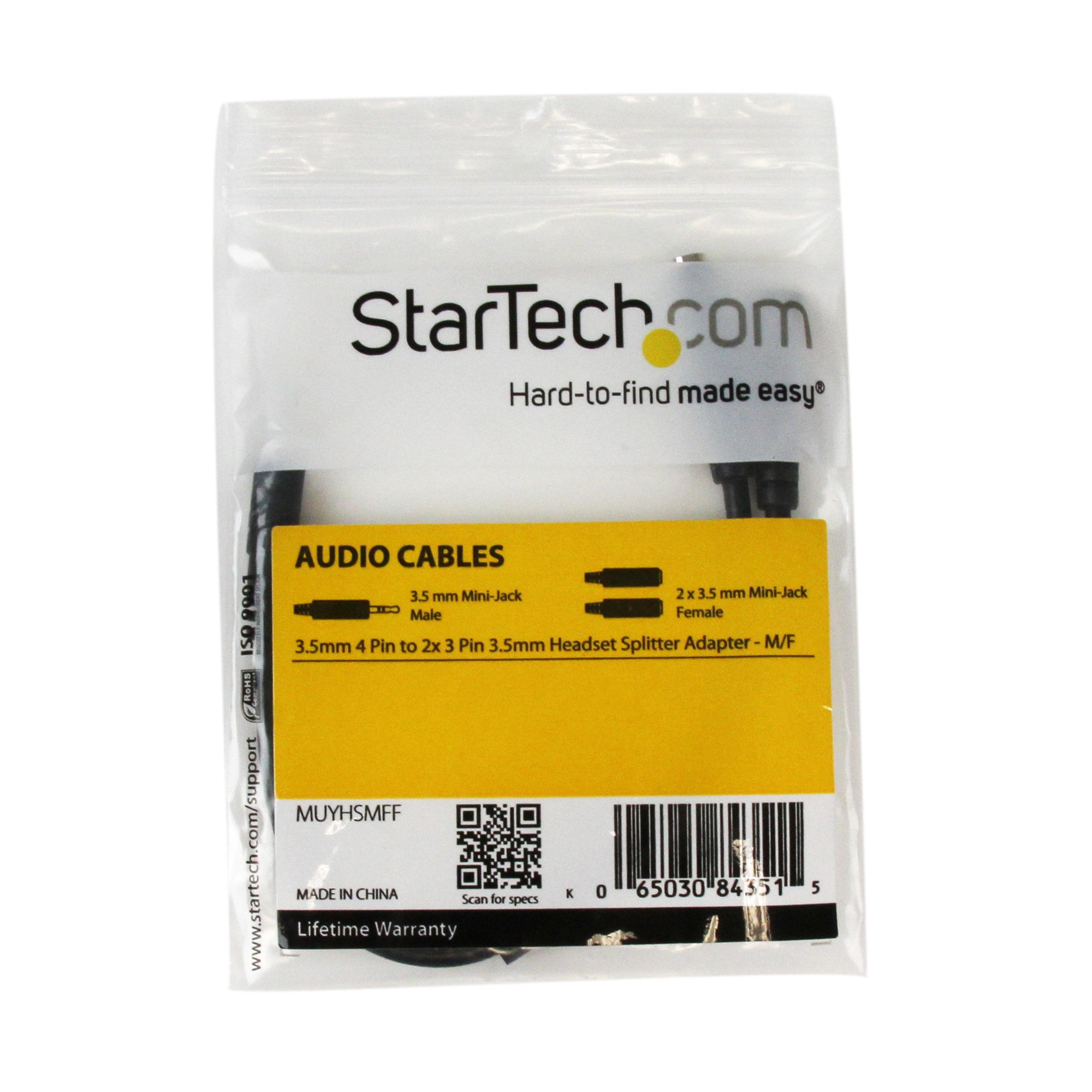 Headset adapter for headsets with separate headphone