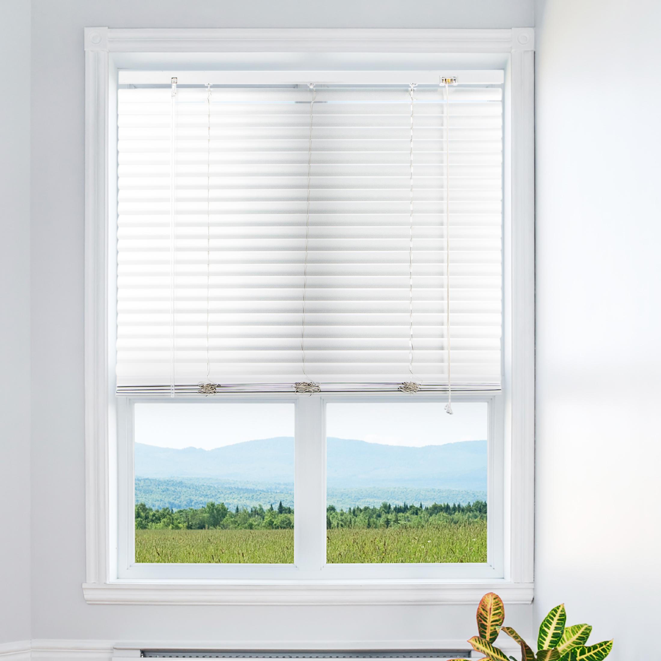 Levivo Aluminium Blind with Pull Cord, LengthAdjustment, Privacy