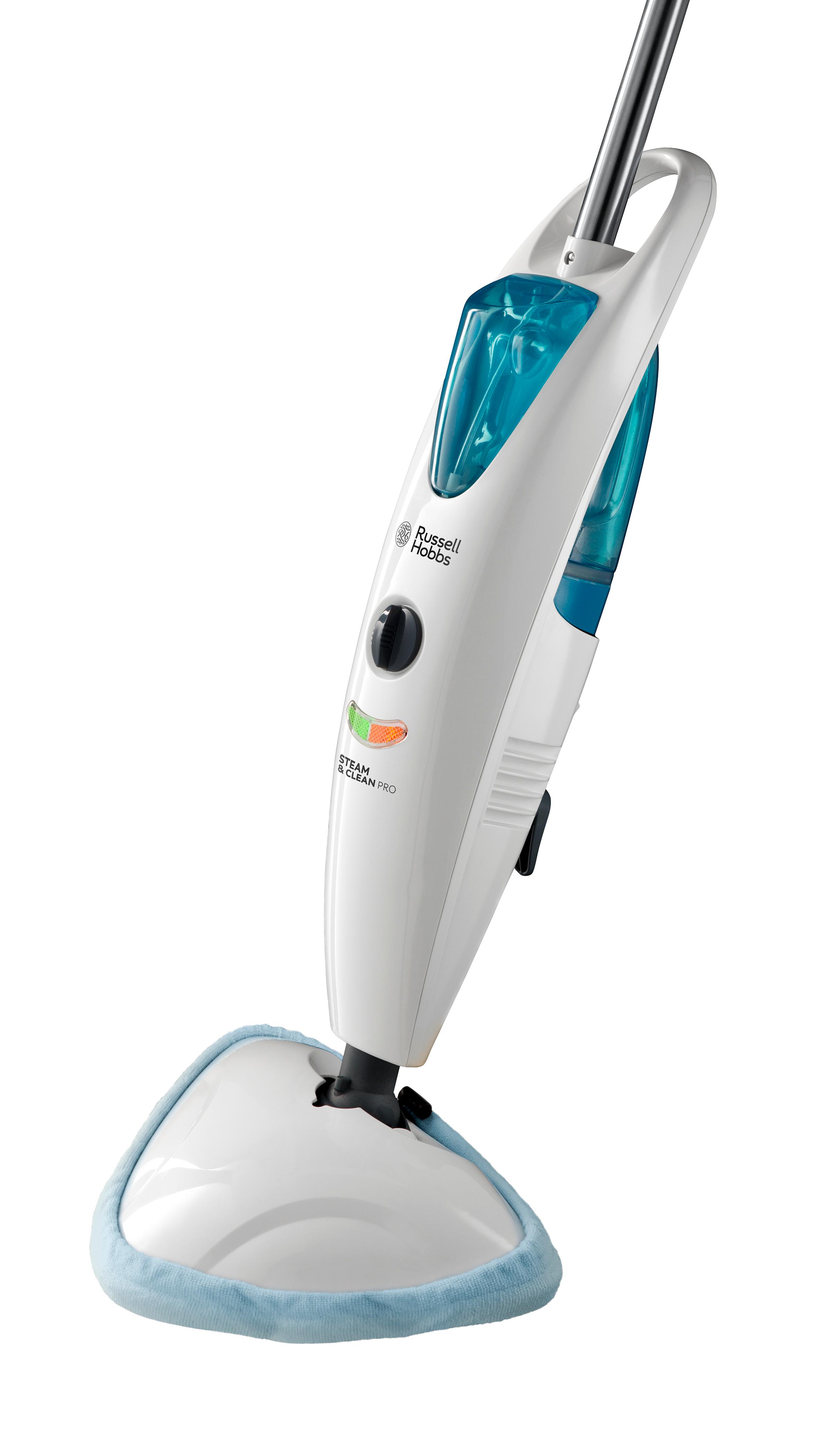 Russell Hobbs Steam and Clean Pro Mop 21340 White/ Aqua Amazon.co.uk